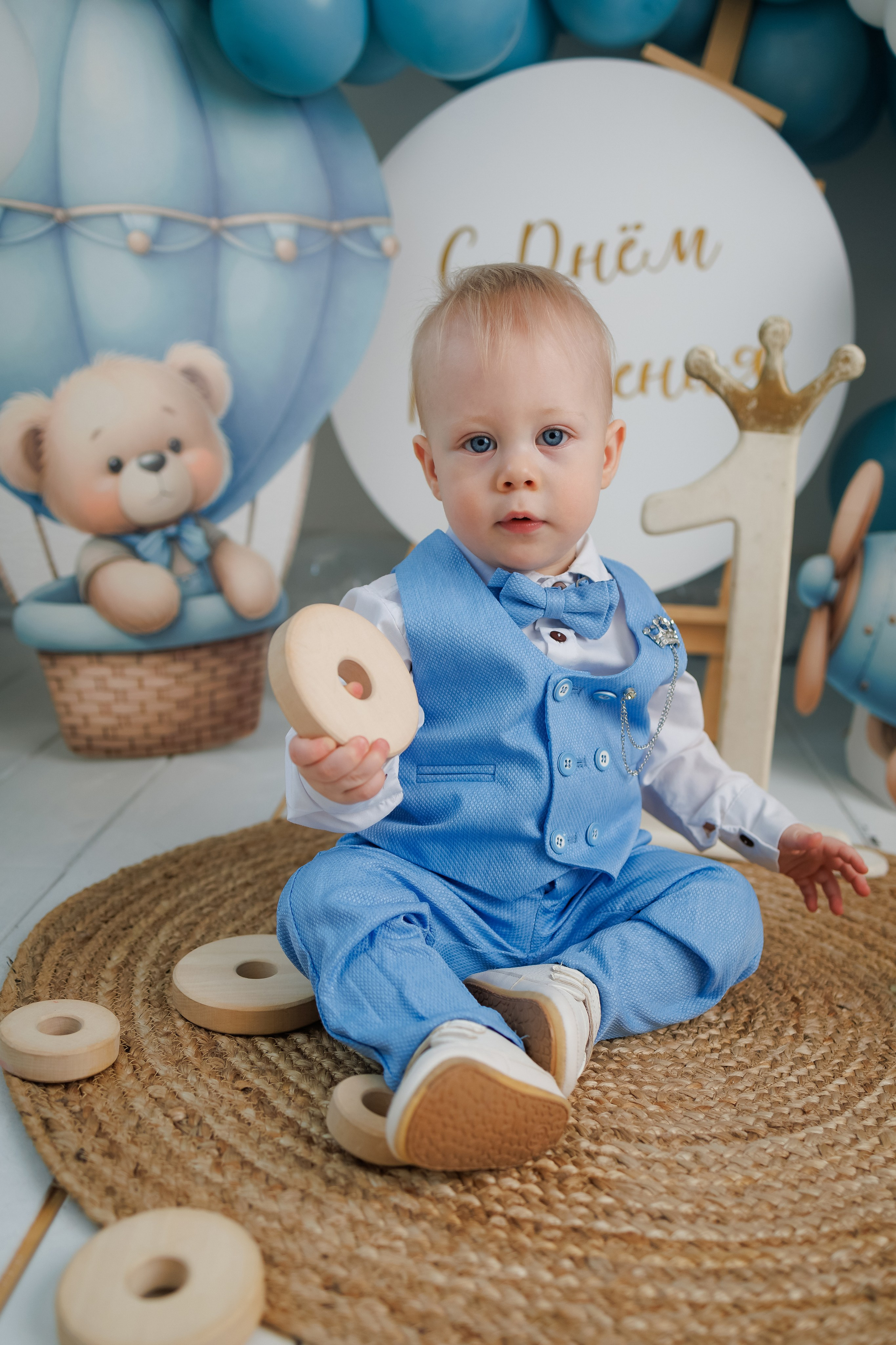 Сашеньке 1 годик. Фотограф новорожденный малышей Новосибирск