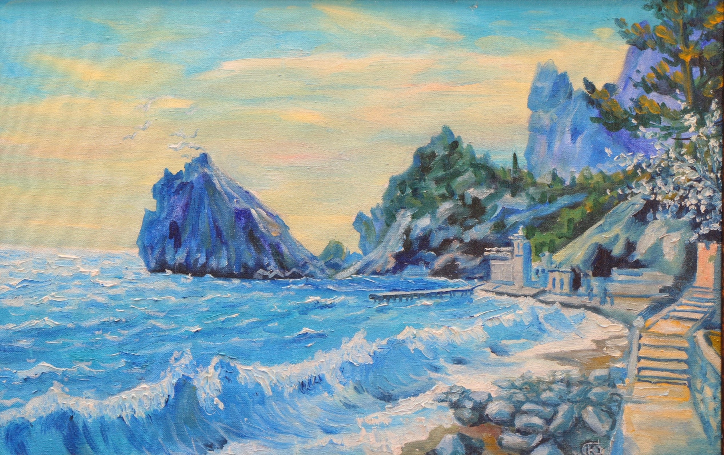 Морские пейзажи. Продажа картин маслом на холсте в г. Ялта