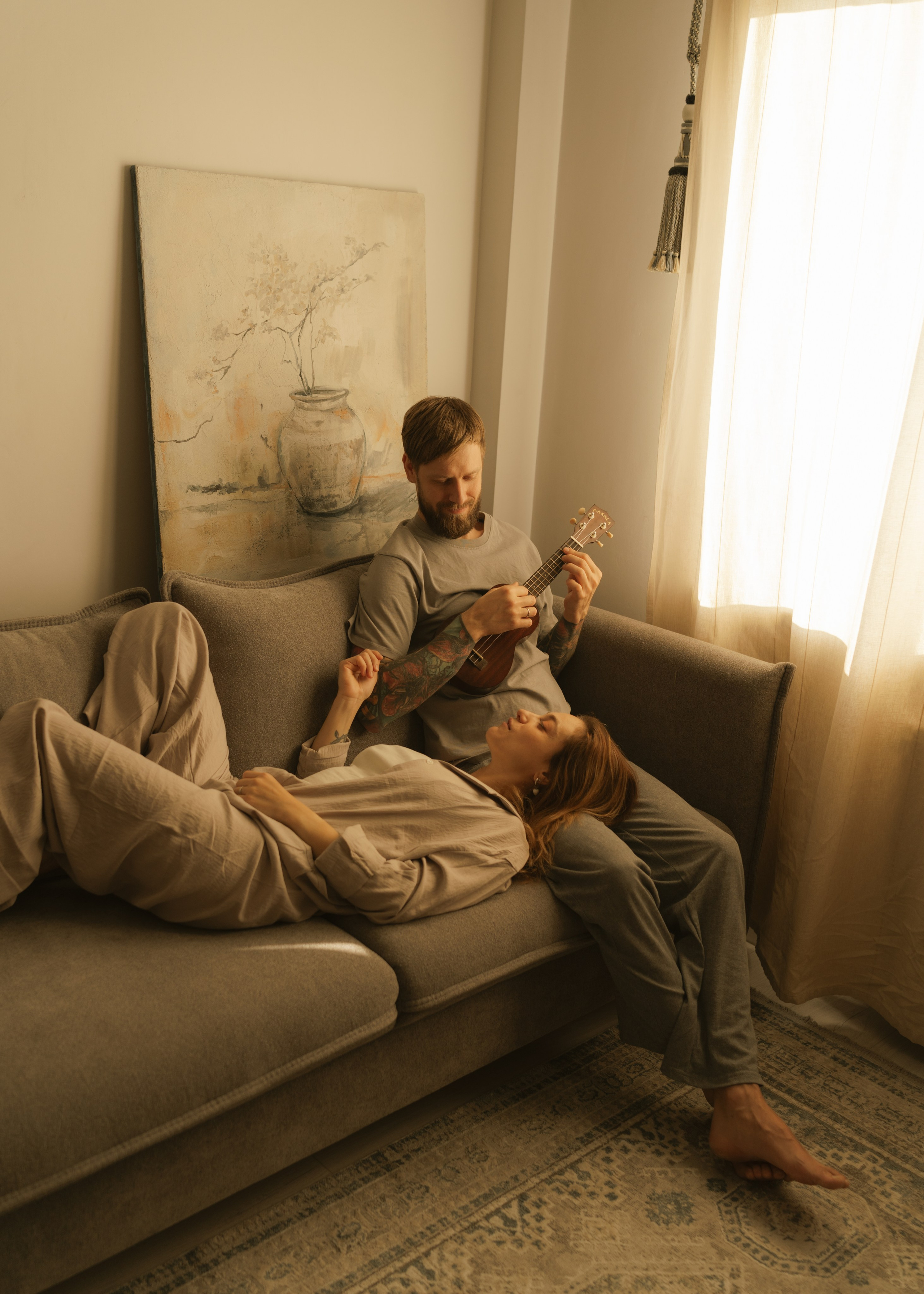 Катя и Андрей | домашняя. Фотограф в Новосибирске Диана Ильиных