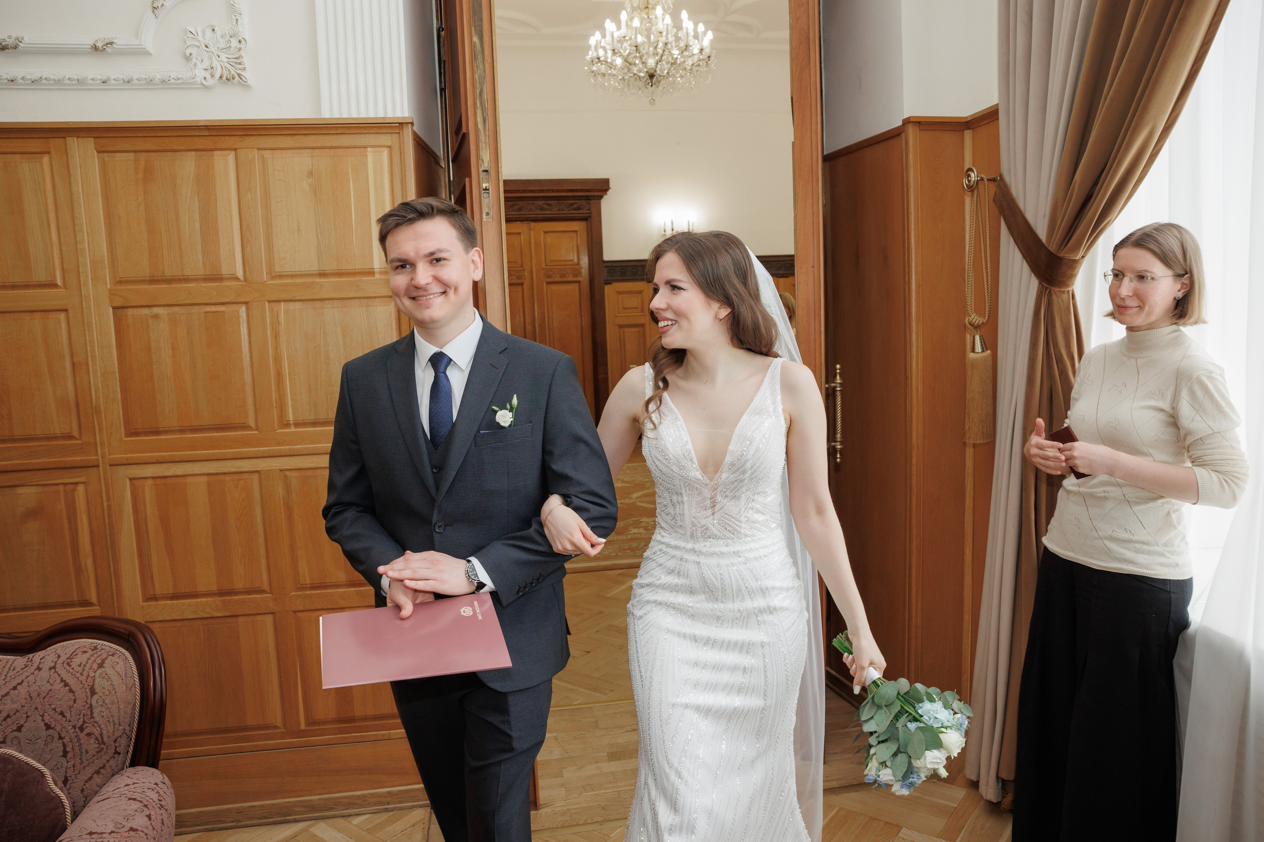 Даша и Дима, Грибоедовский ЗАГС. Свадебный и репортажный фотограф (Москва, Королев и другие)