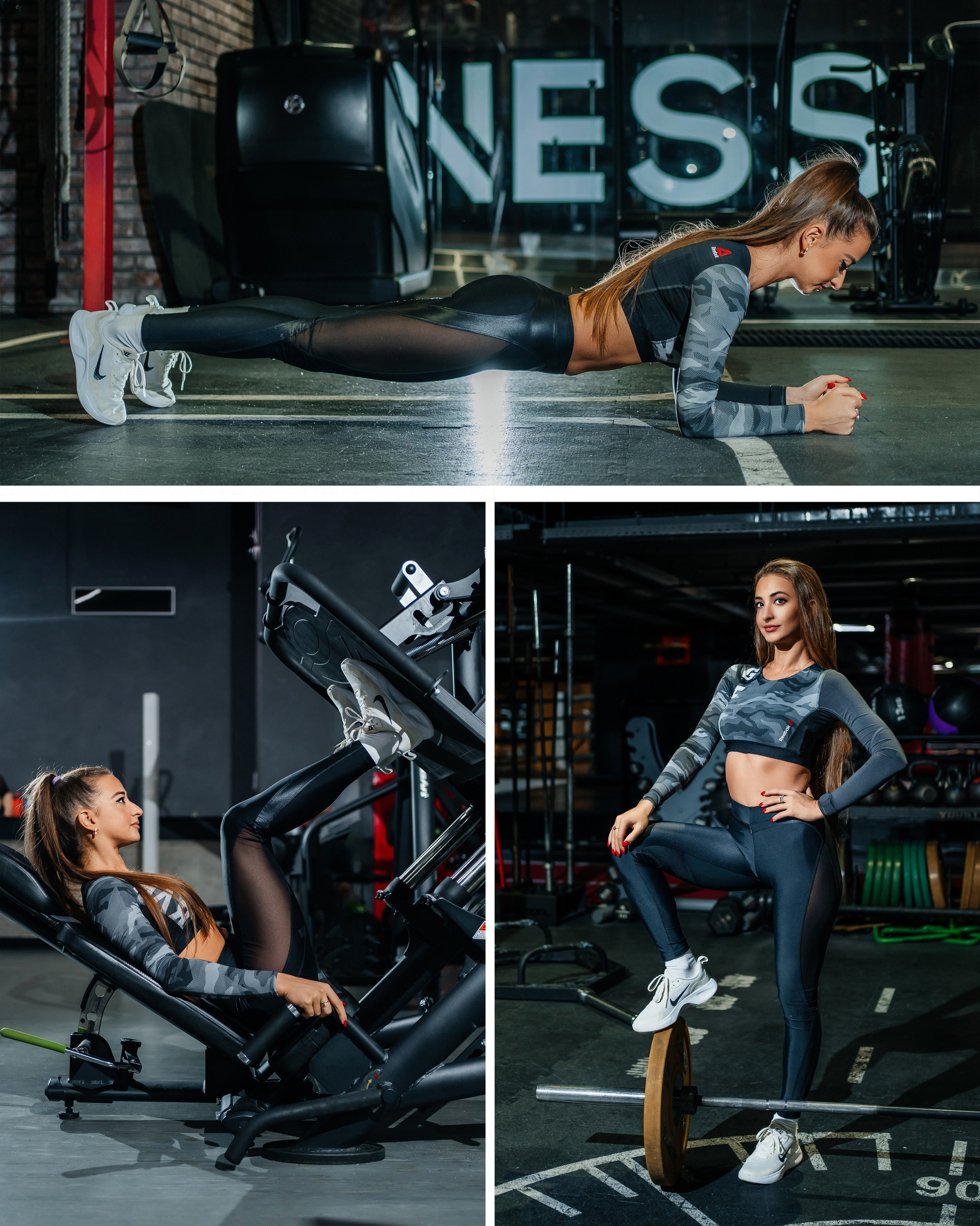 Профессиональная съемка в фитнес-центре: результаты тренировок на фото
