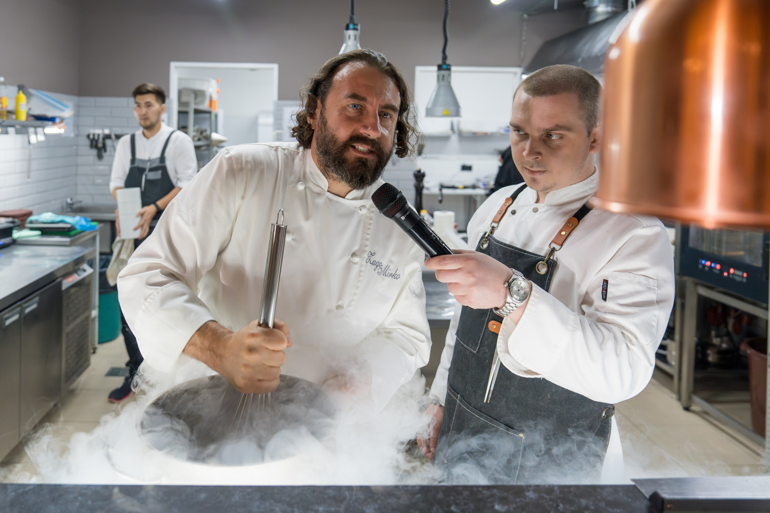 Гастрономический ужин «Лесная Италия» с Мирко Дзаго в ресторане RiverSide. Репортажный фотограф в Красной Поляне и Сочи Павлюченко Екатерина