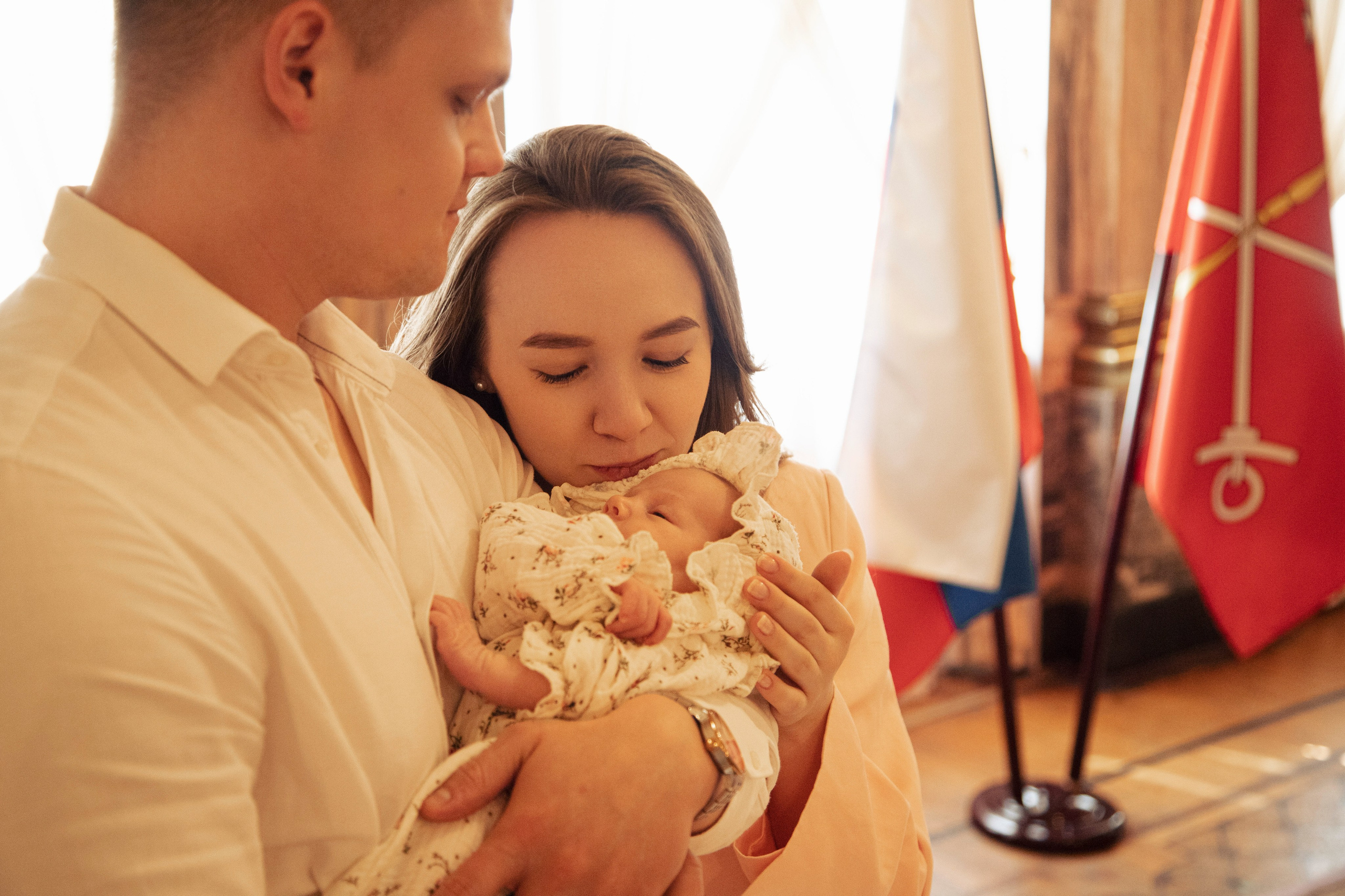 Торжественная регистрация рождения. Петербургский фотограф — Рия