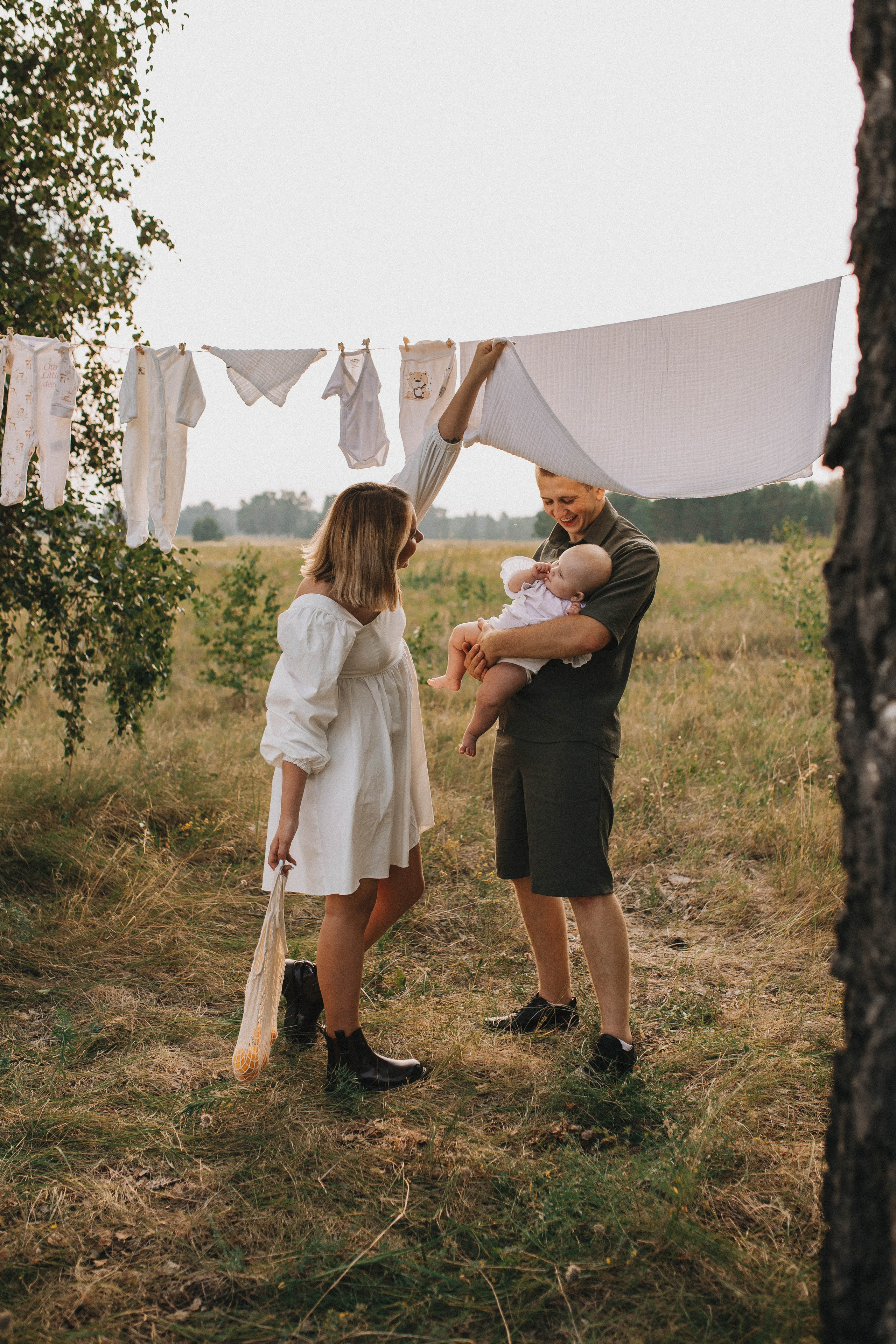 Семейный вечер в деревне. Свадебный фотограф Новосибирск