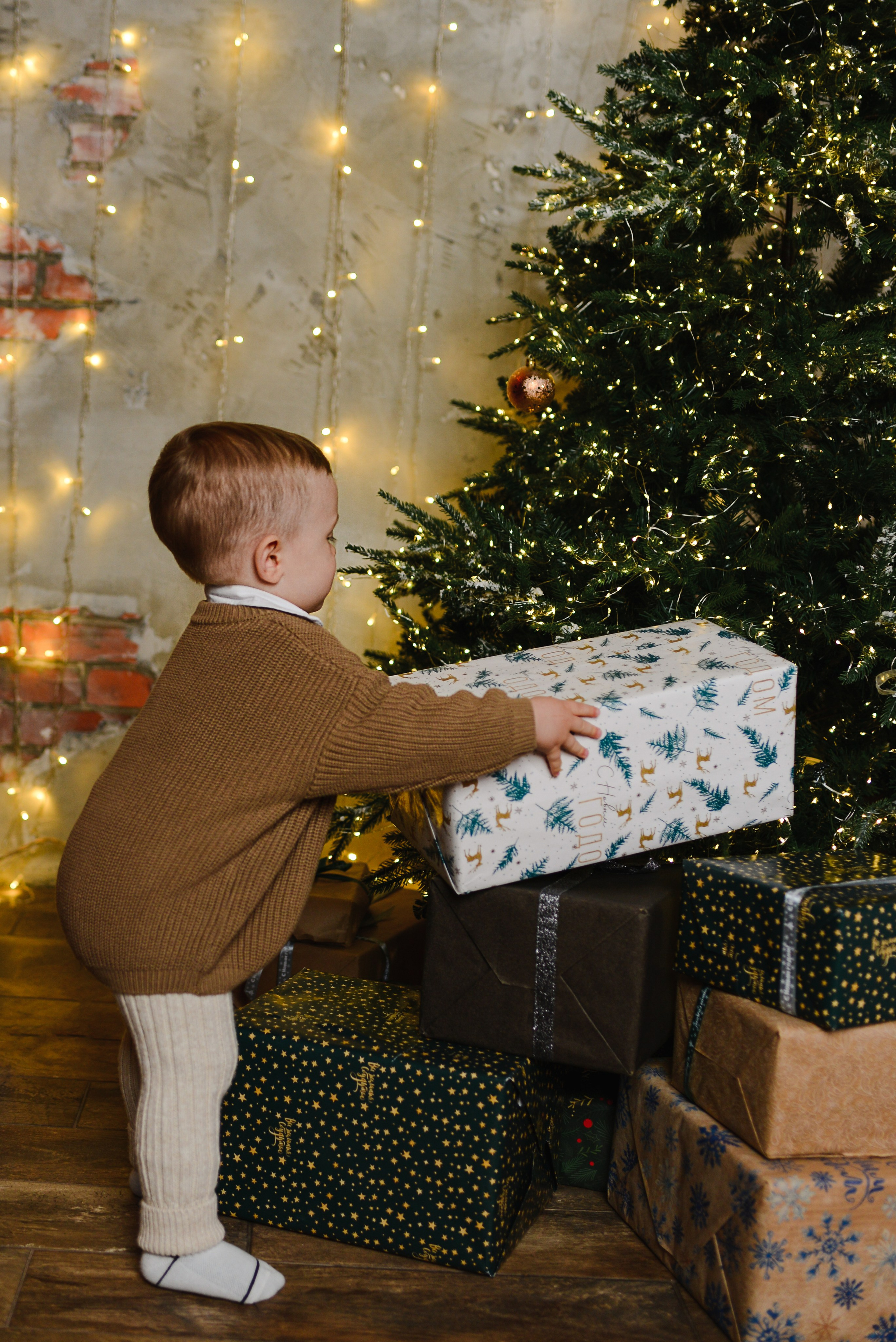 Мама с сыночком (новогодняя). Фотограф Ярута Оксана / Ростов-на-Дону