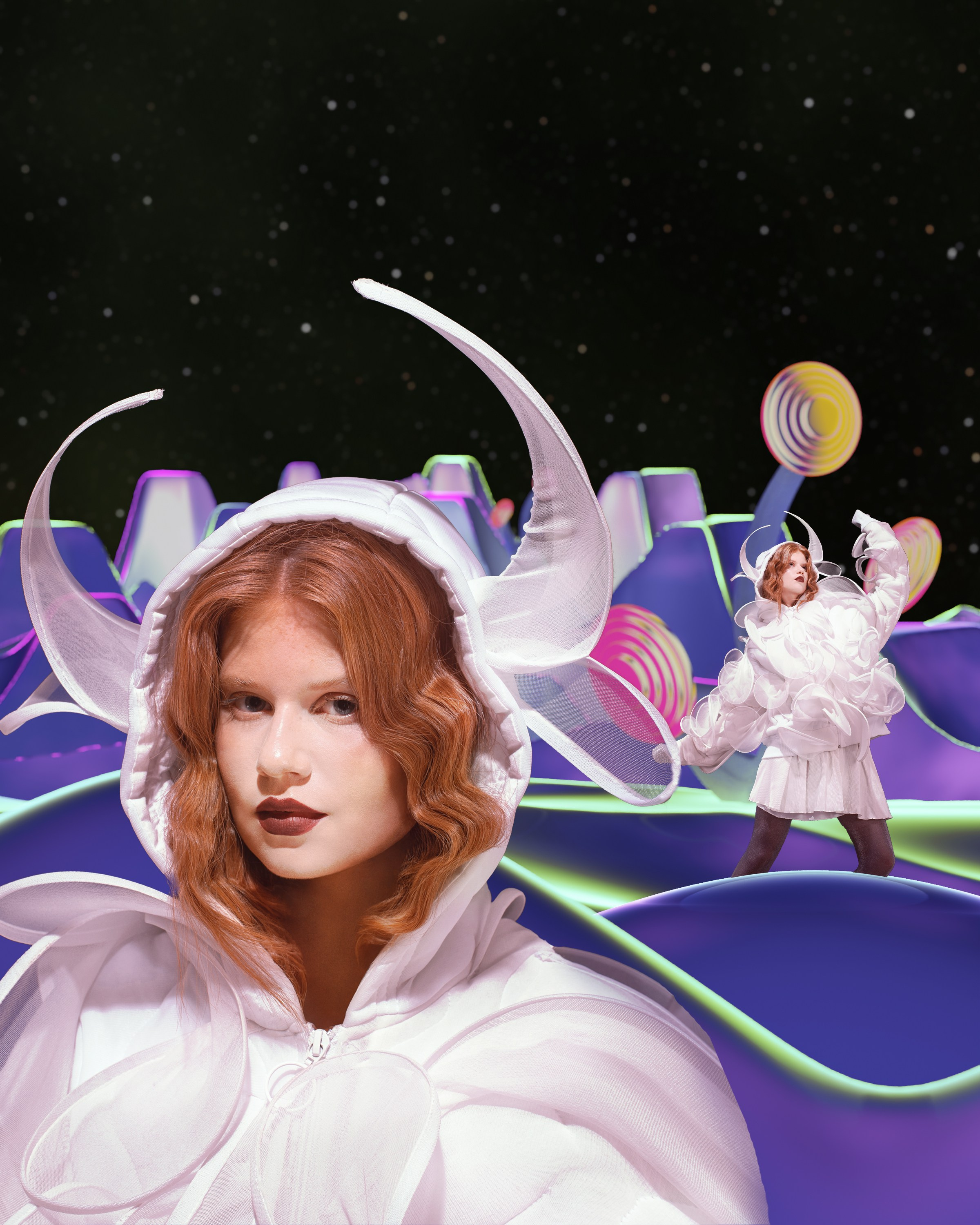 Cosmic tourists. Alyona Pukhanova — photographer, stylist, 3d designer, artist — Tbilisi, Georgia