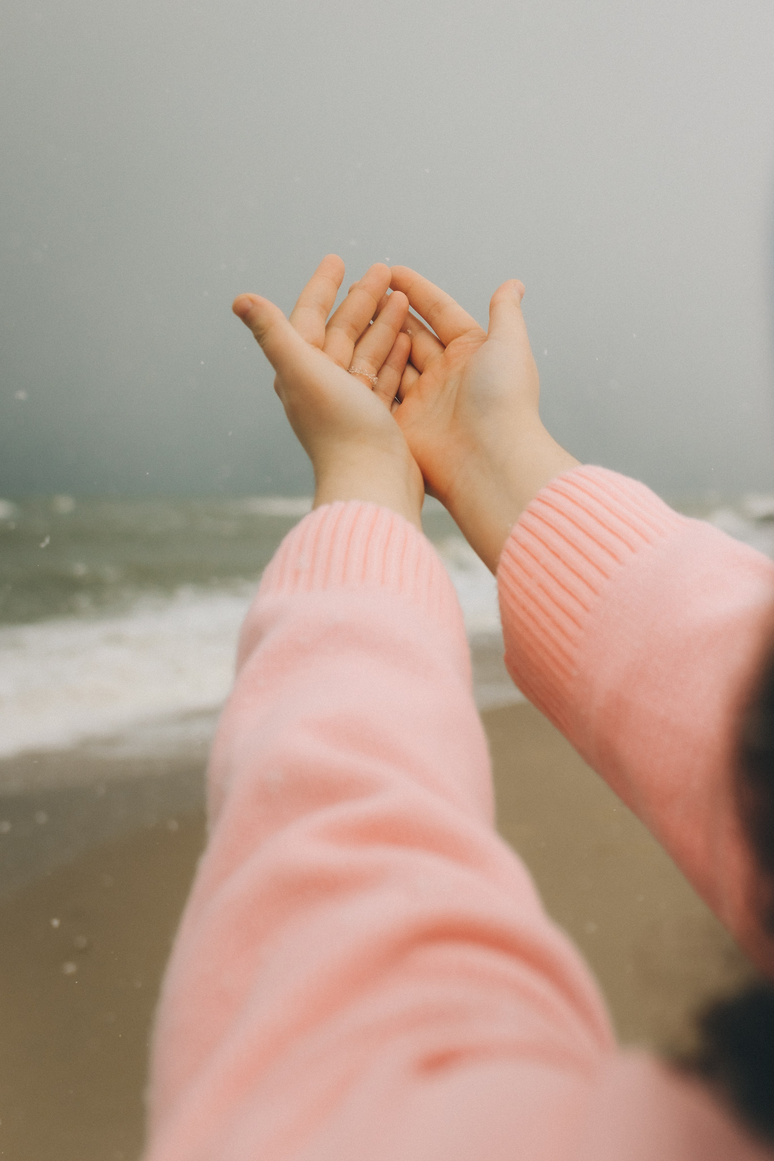 Маша и зима на Балтике. Фотограф Зеленоградск Красильникова Елена