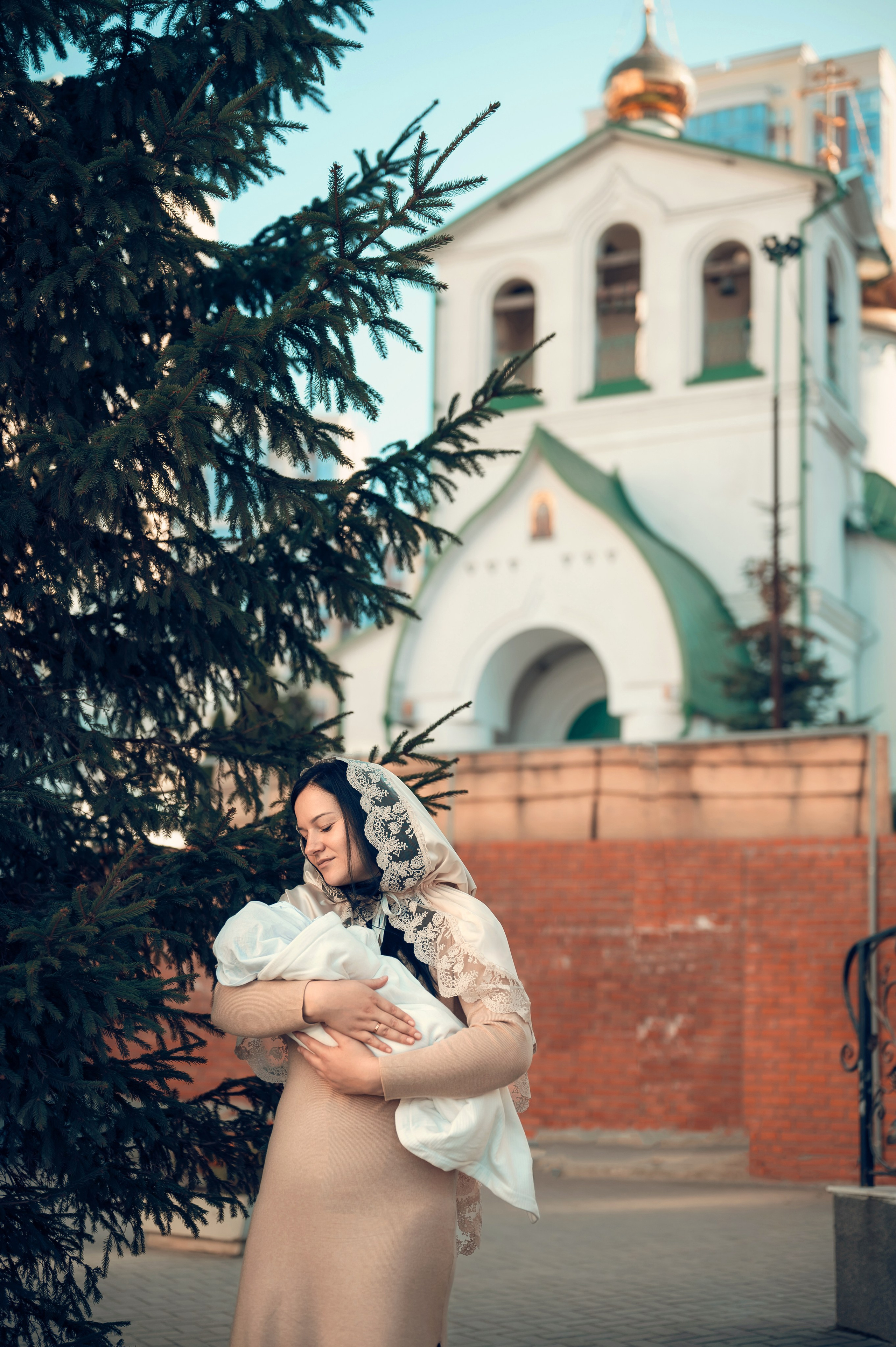 Таинство Крещения Крестовоздвиженский храм. Семейный фотограф Олеся Батурина Рязань