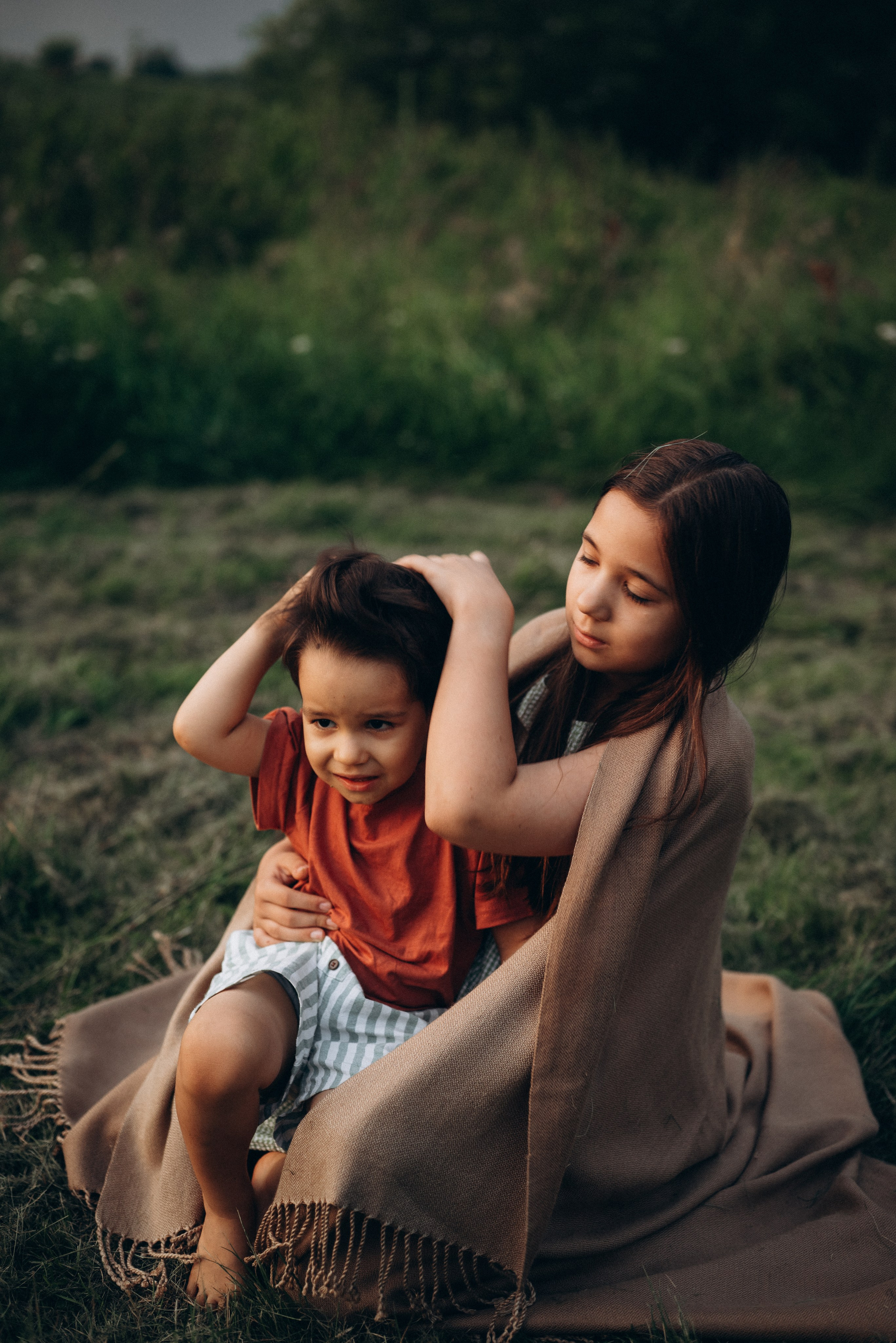 Игры на закате. Семейный фотограф в Москве Дарья Пузикова