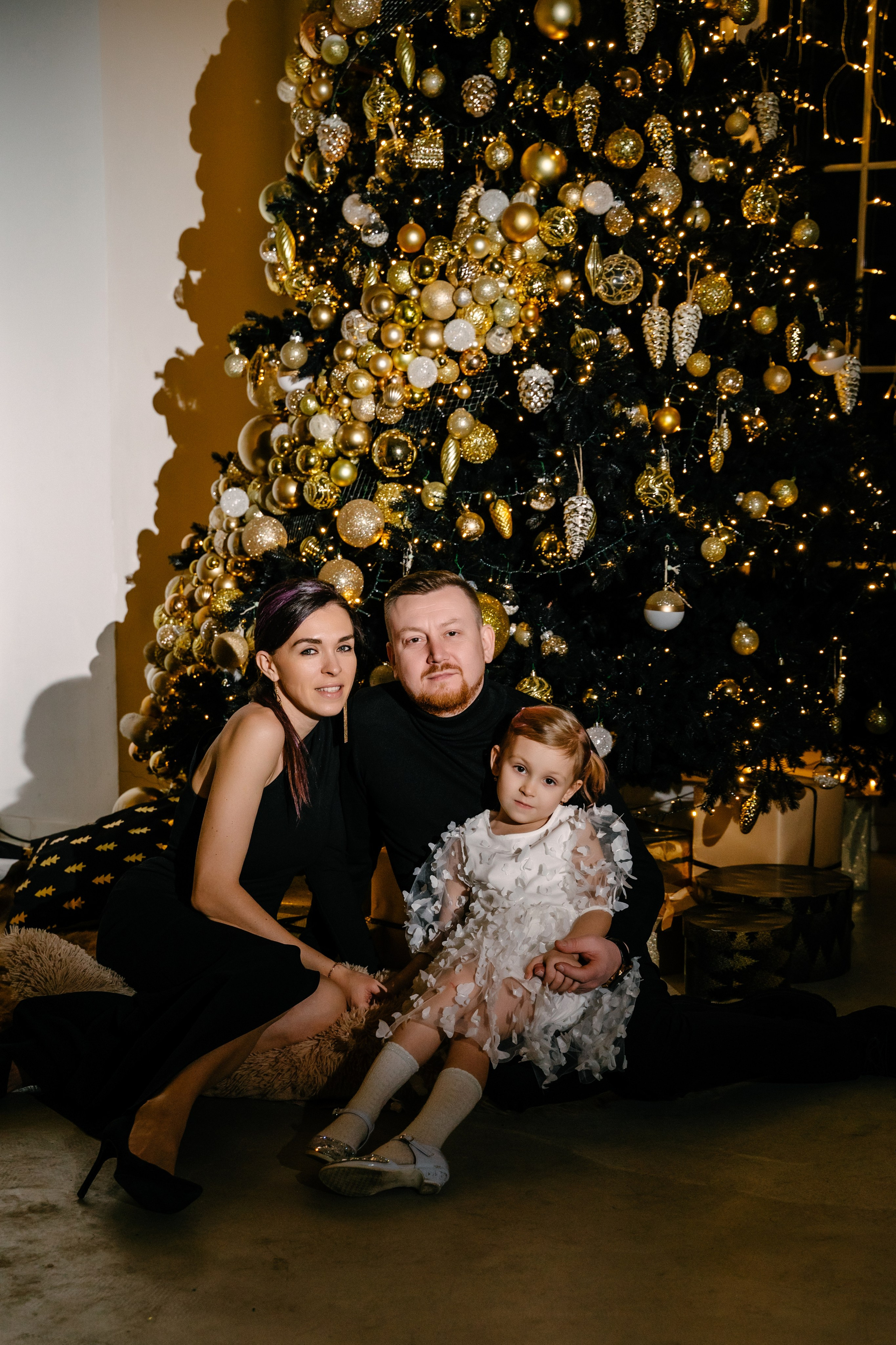 Вечерняя новогодняя съемка в студии. Свадебный фотограф Юлия Копылова