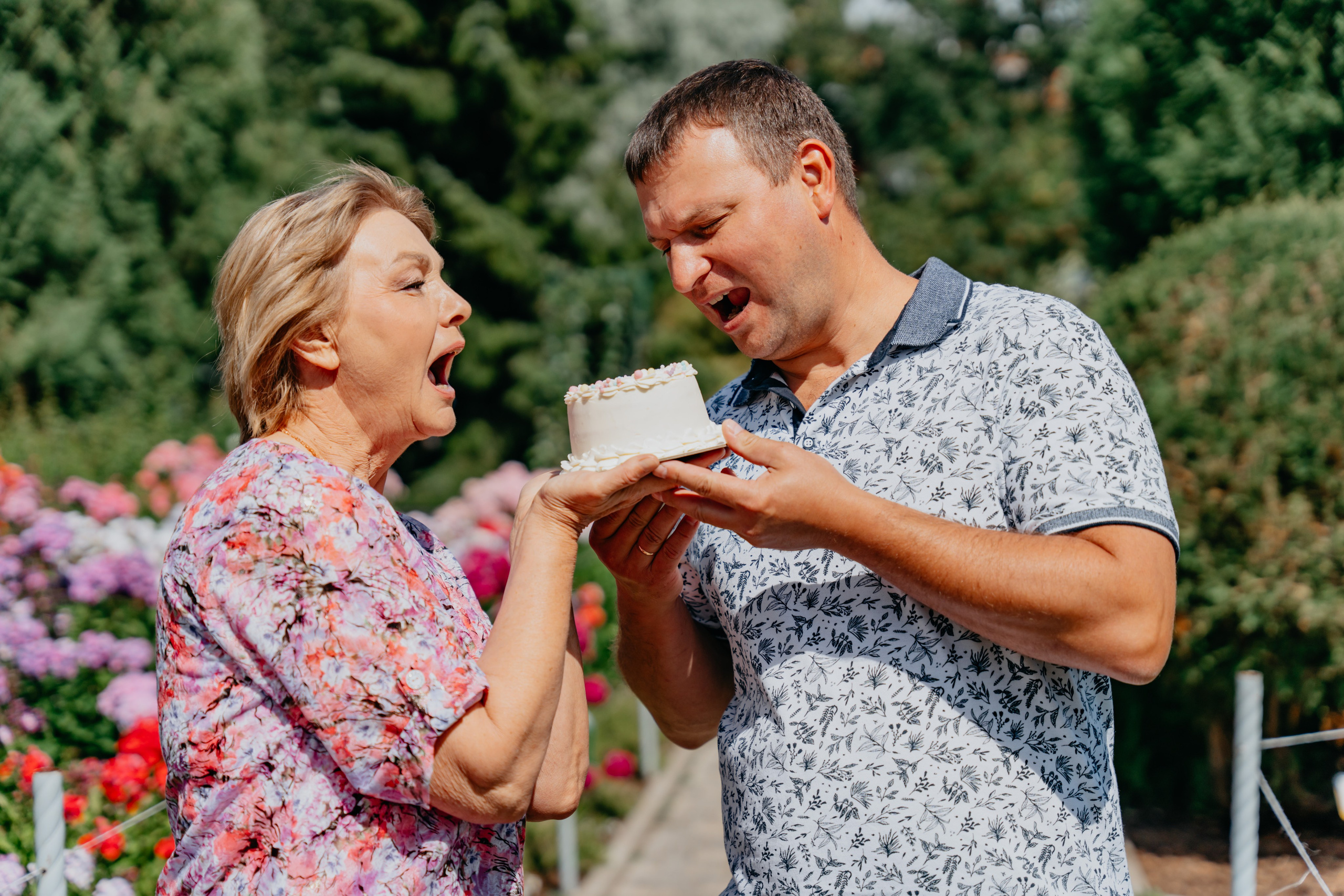 В ботаническом саду на день рождения бабушки