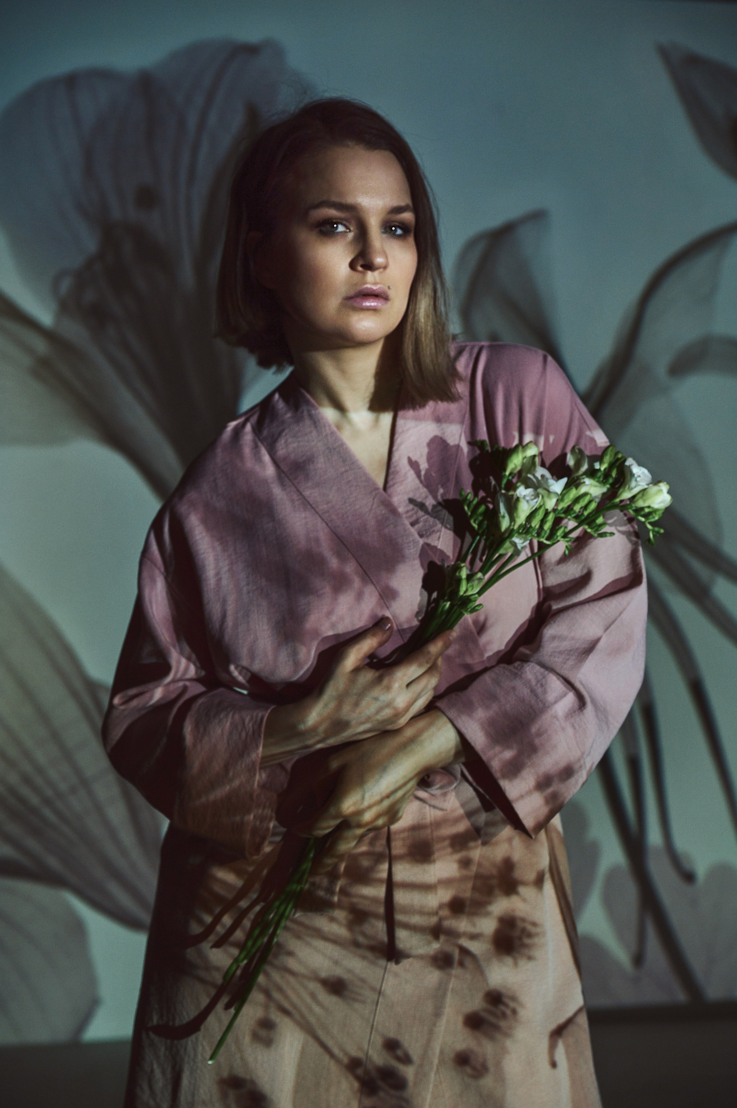 Фотосессия Ксении с проектором