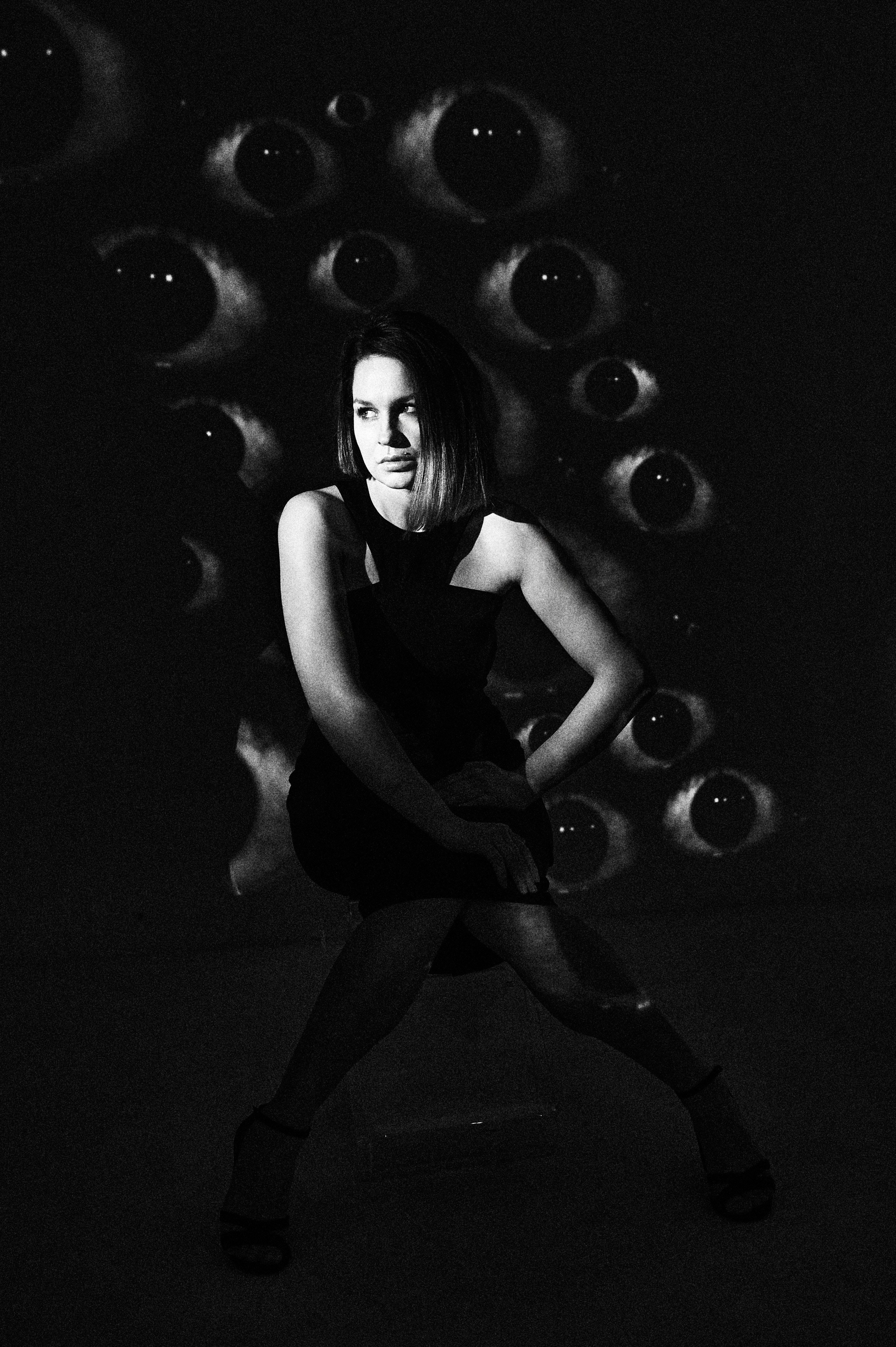 Фотосессия Ксении с проектором