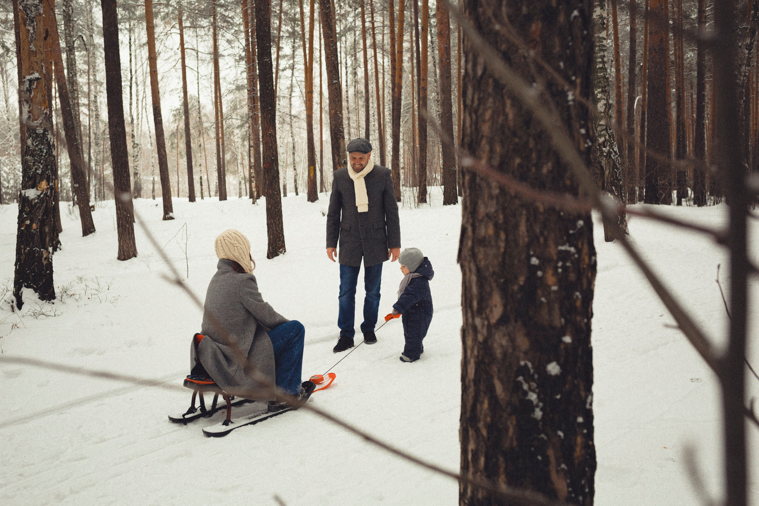 Семейная фотосессия в зимнем лесу. Марина Рерих — портретный фотограф в Екатеринбурге