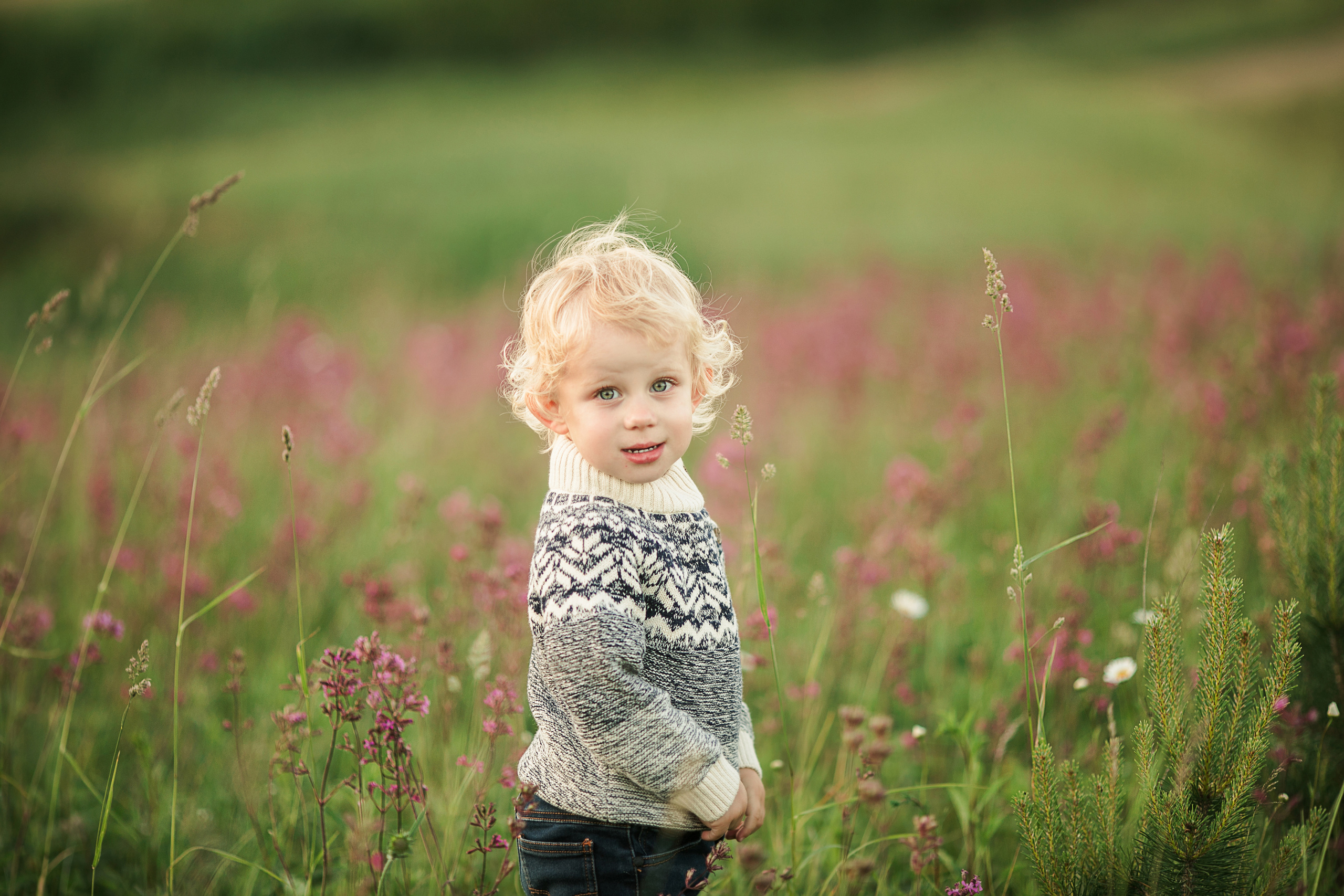 Прогулка в поле, Ленинградская область. Детский и семейный фотограф Муксимова Ирина