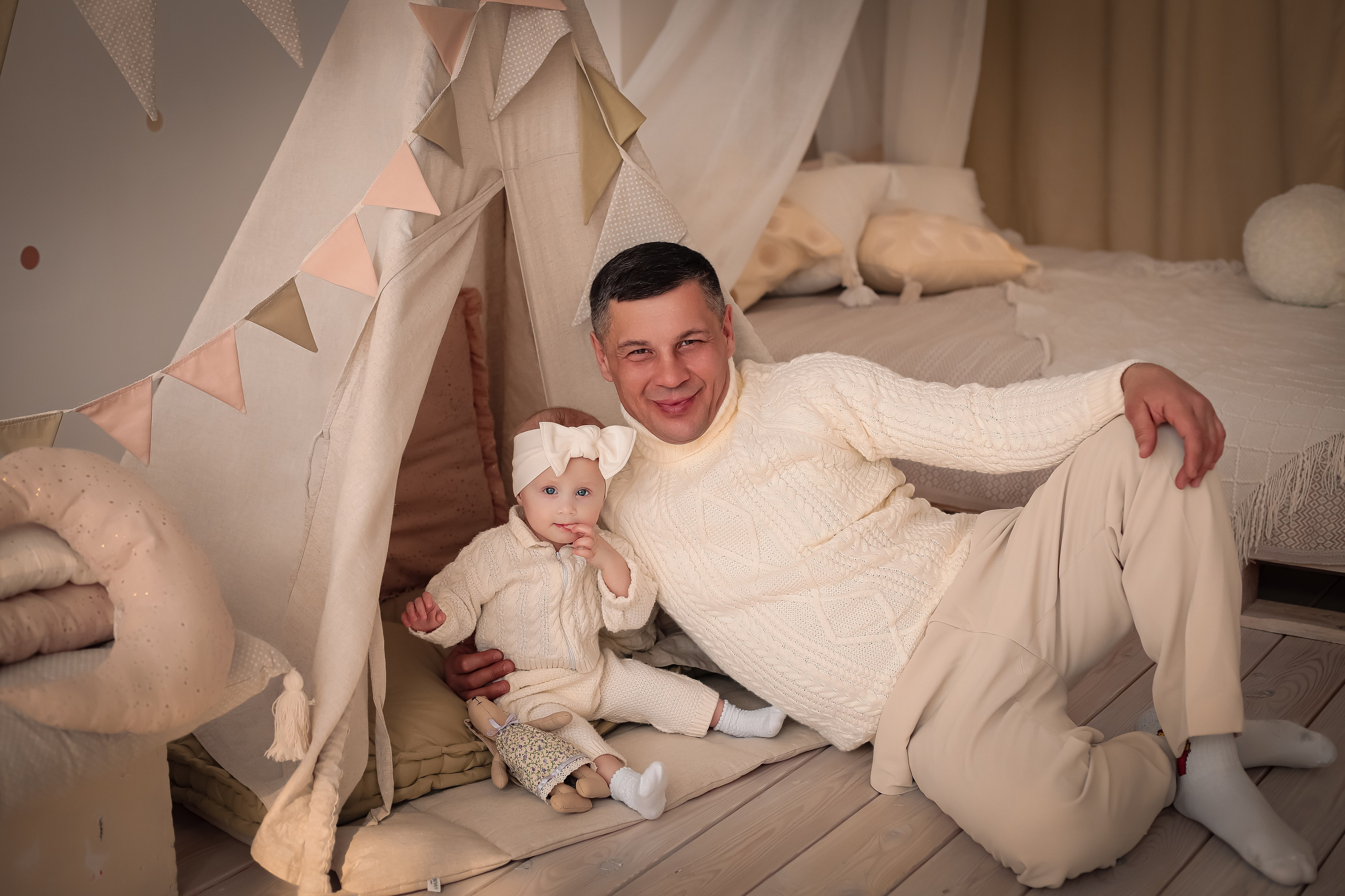 1 годик Эмилии. Фотограф г. Хабаровск. Семейные и индивидуальные съёмки