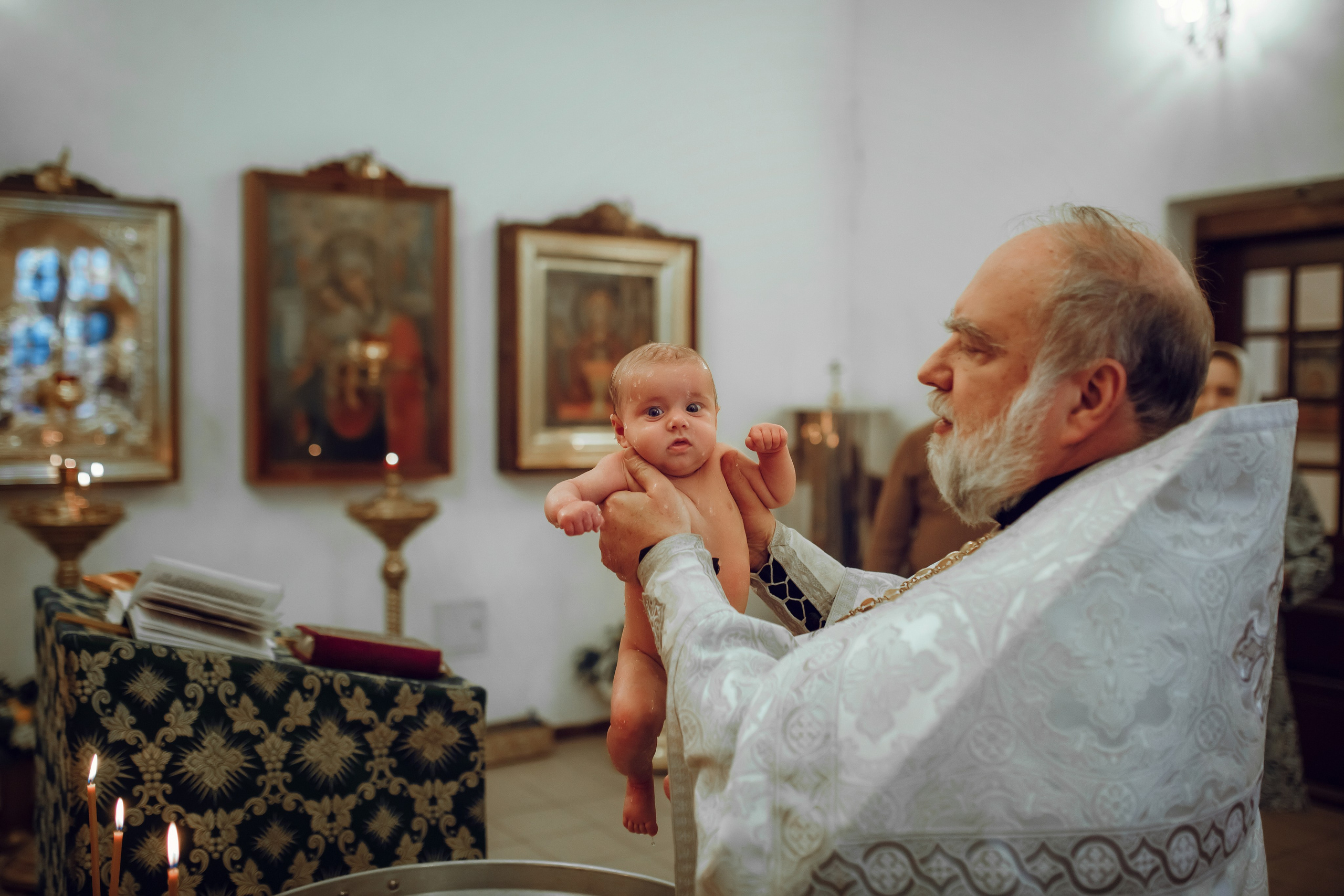 Крещение Дарьи. Фотограф на Крещение, семейный фотограф в Москве