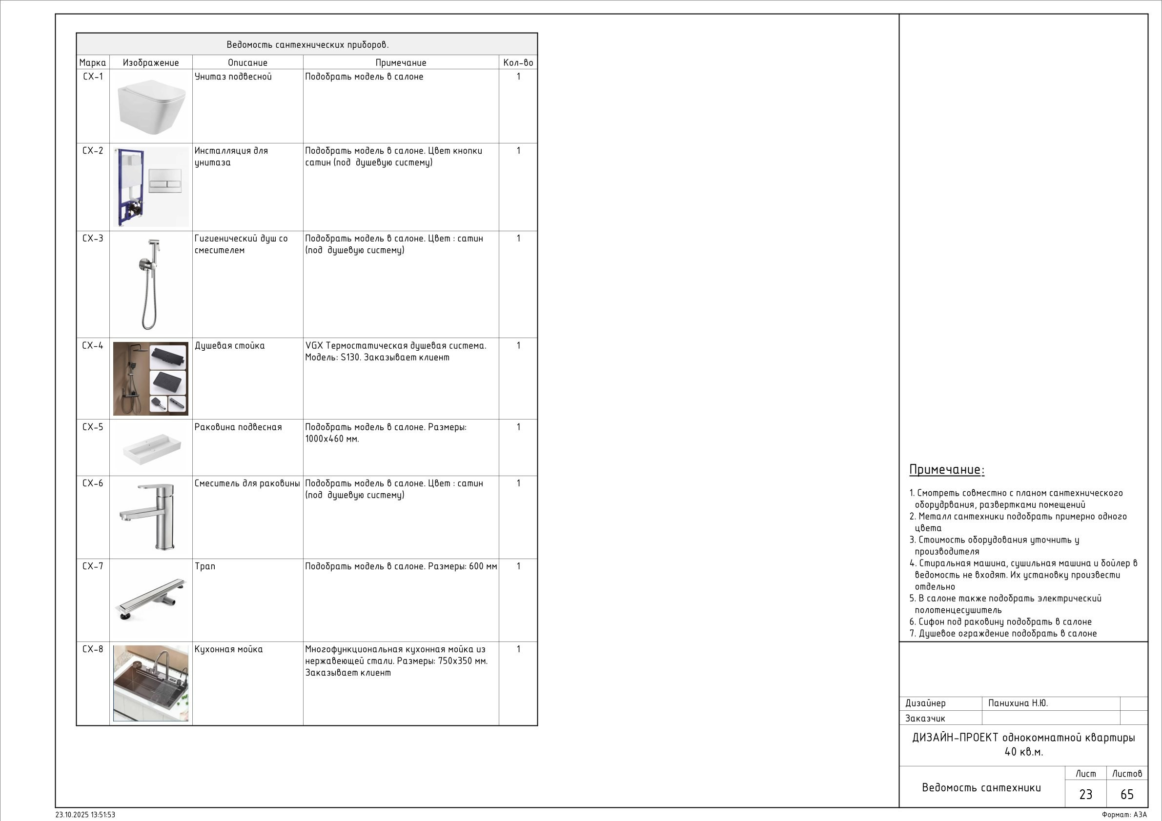 Пример проекта. Дизайнер для Ваших уникальных интерьеров Панихина Наталья