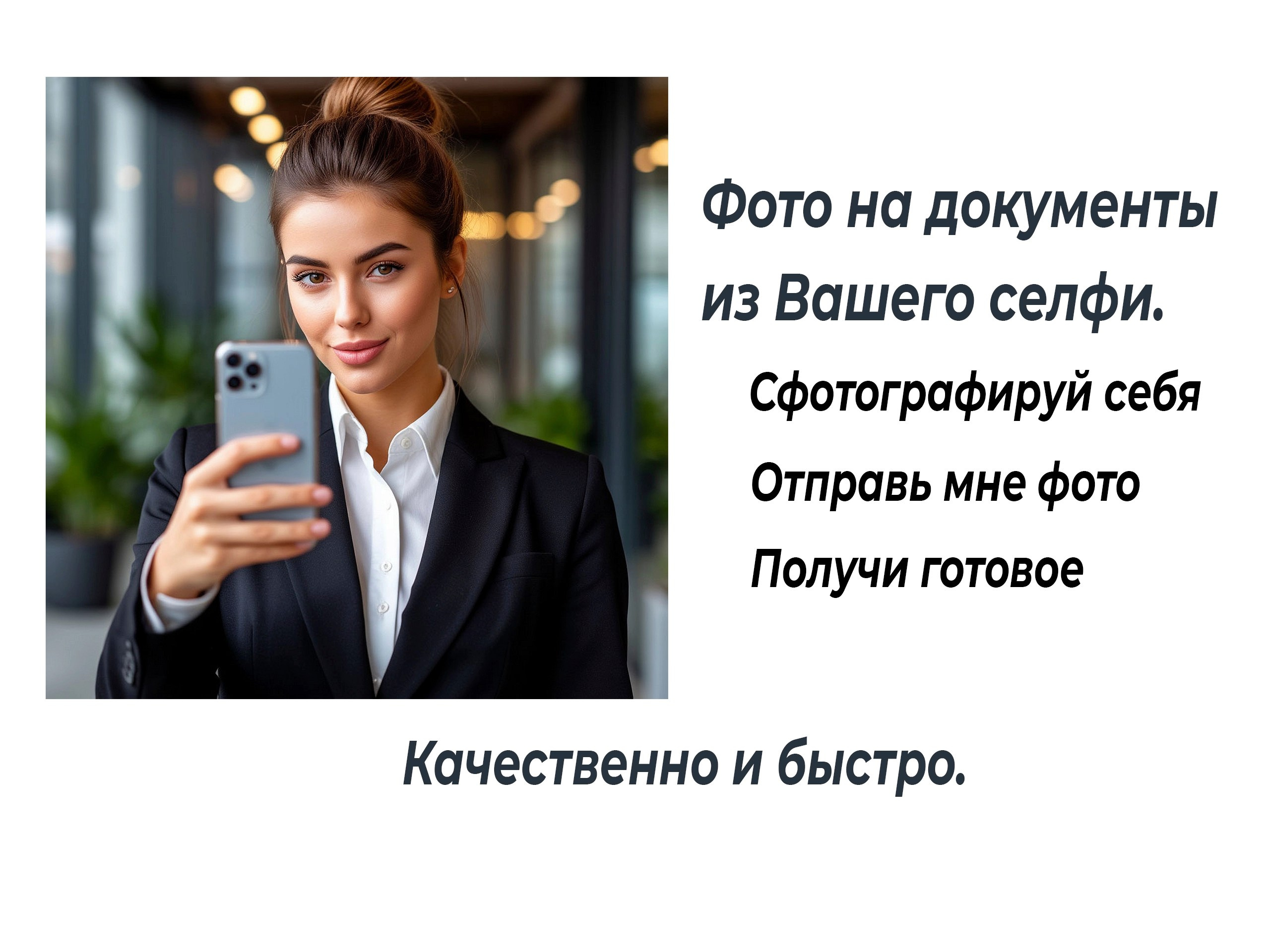 Фото на документы из вашего селфи
