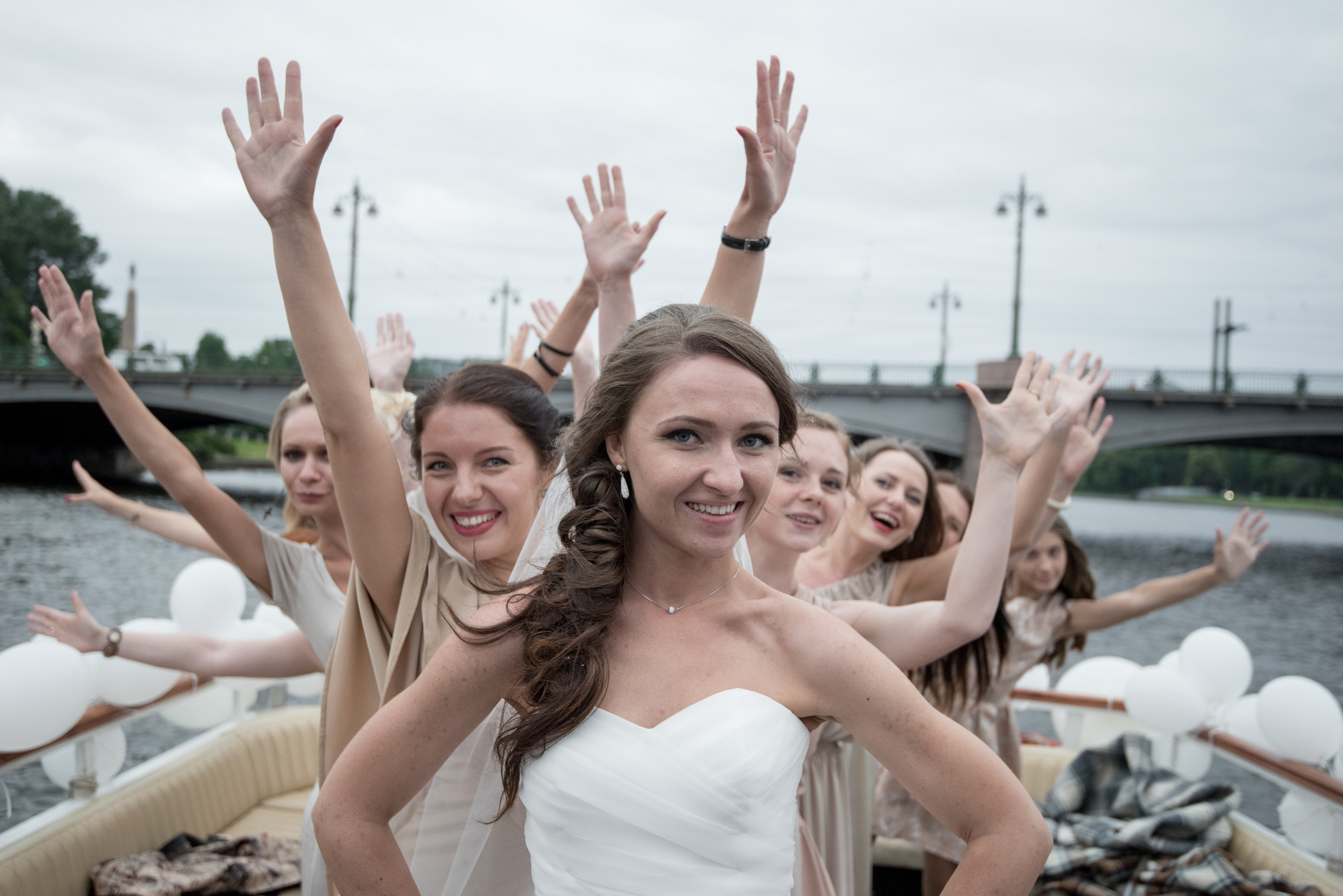 Свадьба   и фотограф на теплоходе. Свадебный фотограф Наталья Немцева в Санкт-Петербурге