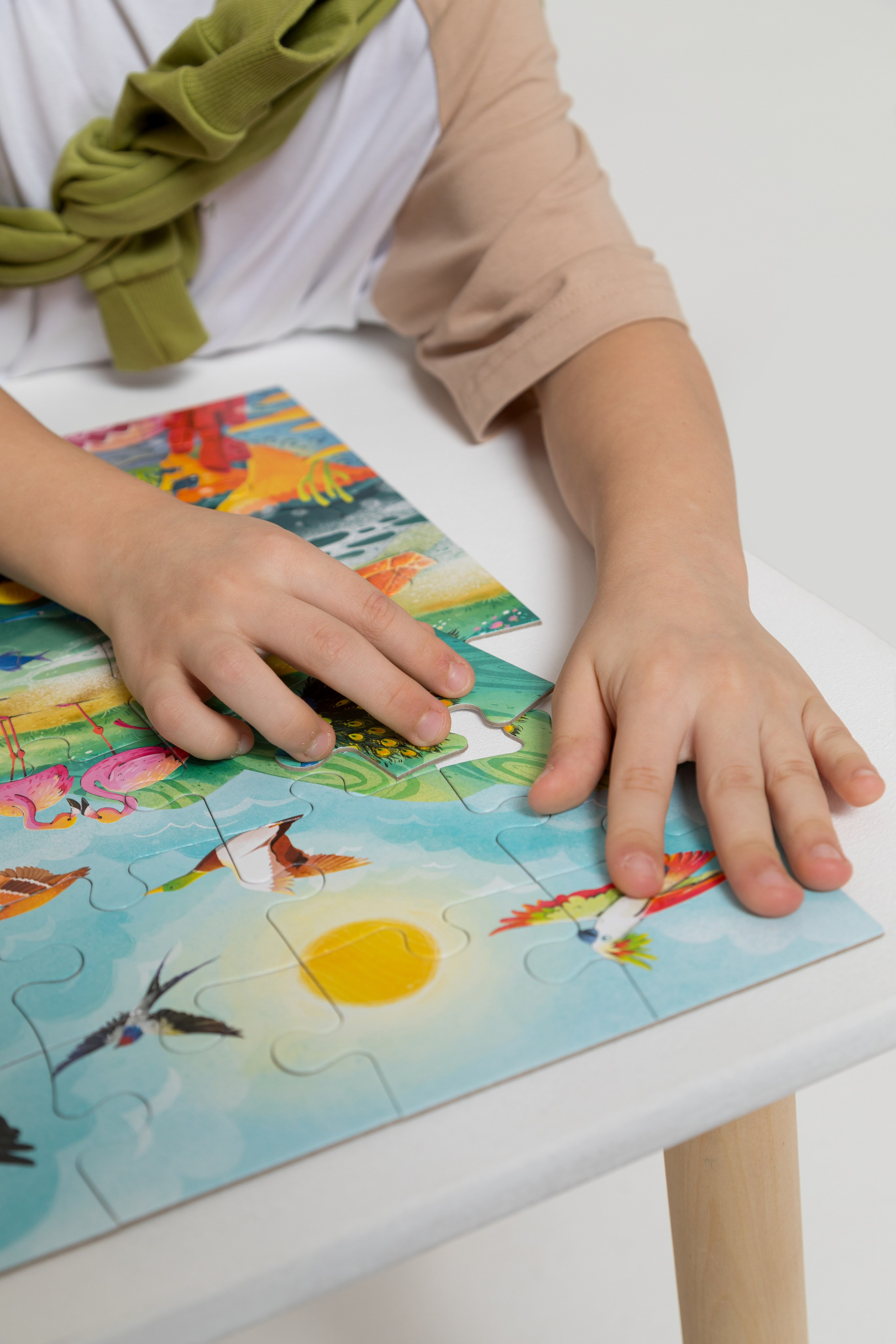 Имиджевая и каталожная съёмка для бренда детских пазлов. Детский и контент фотограф Надя Волкова Санкт-Петербург