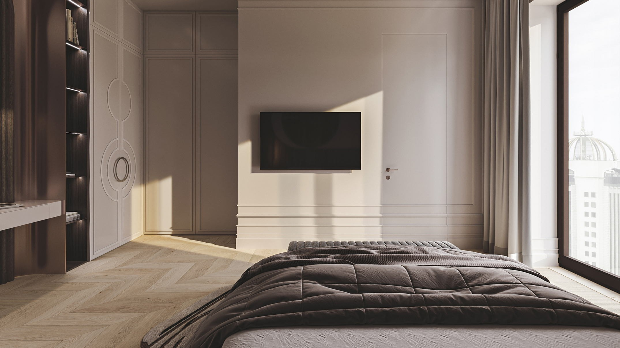 Cosmos Selection Arbat Apartments дизайн апартаментов. RED ROBOT DESIGN