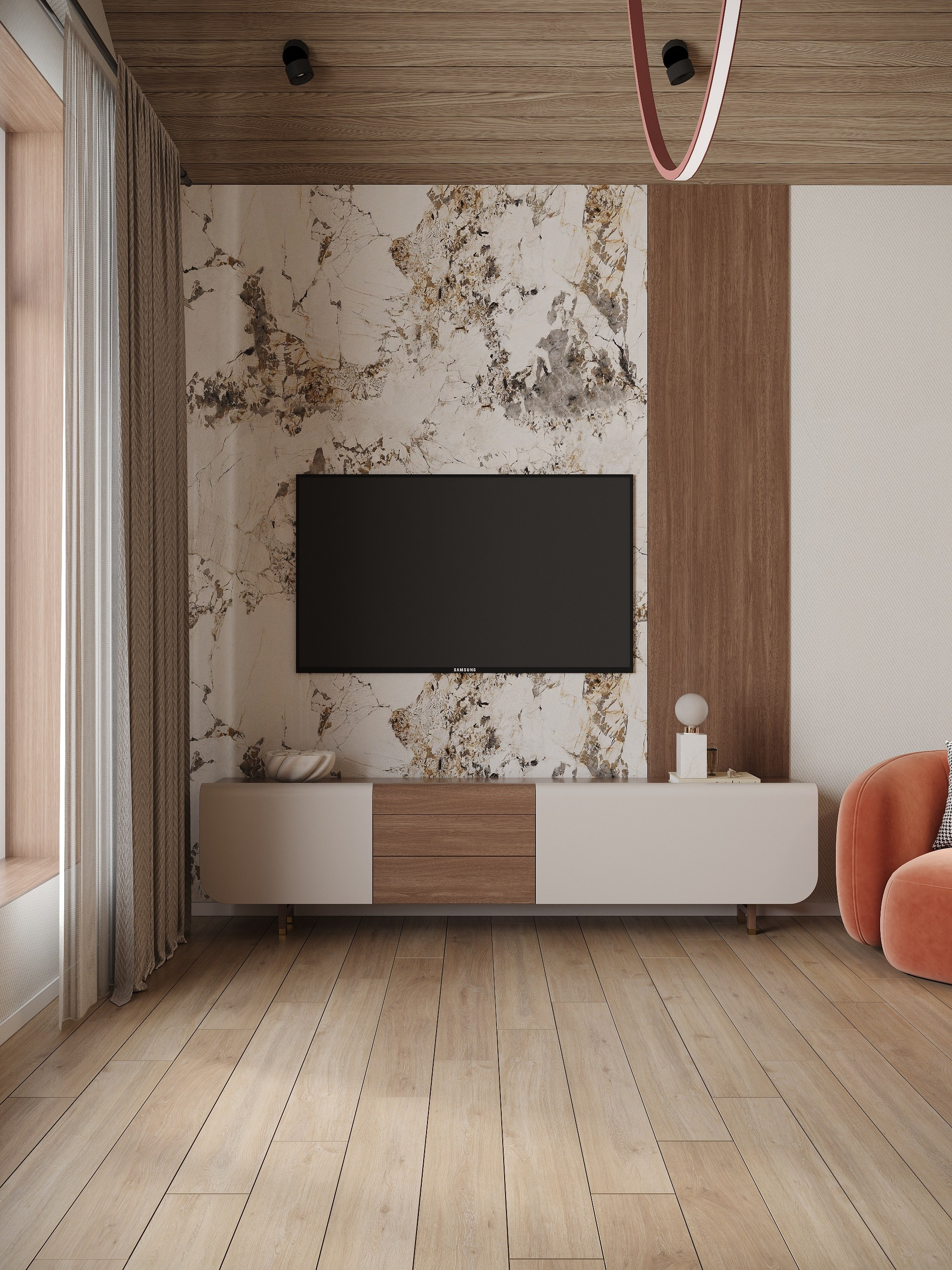 Дизайн проект дома «Лесной рассвет». Annything design