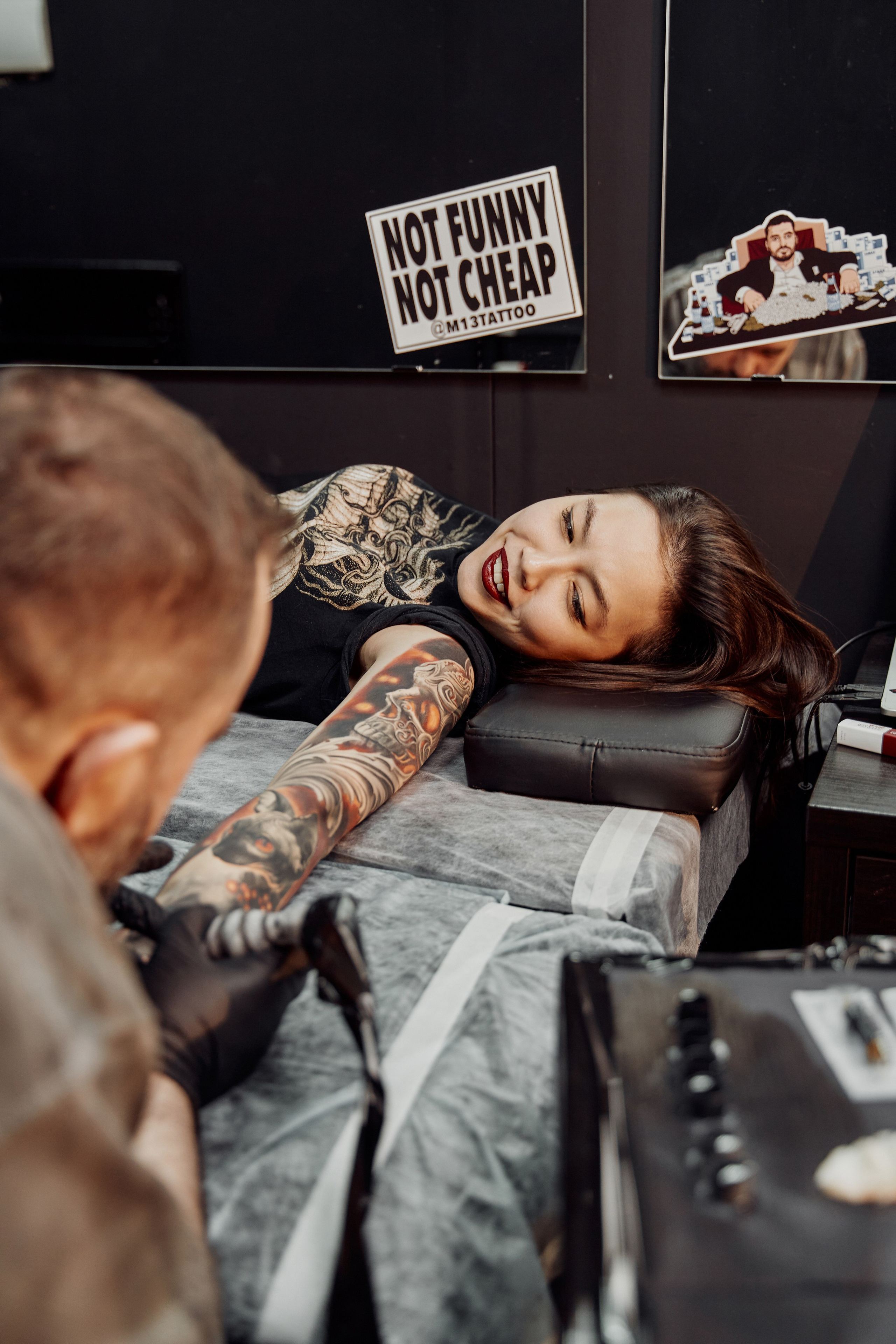 Тату-мастер. Фотограф Москва Арина Клокова