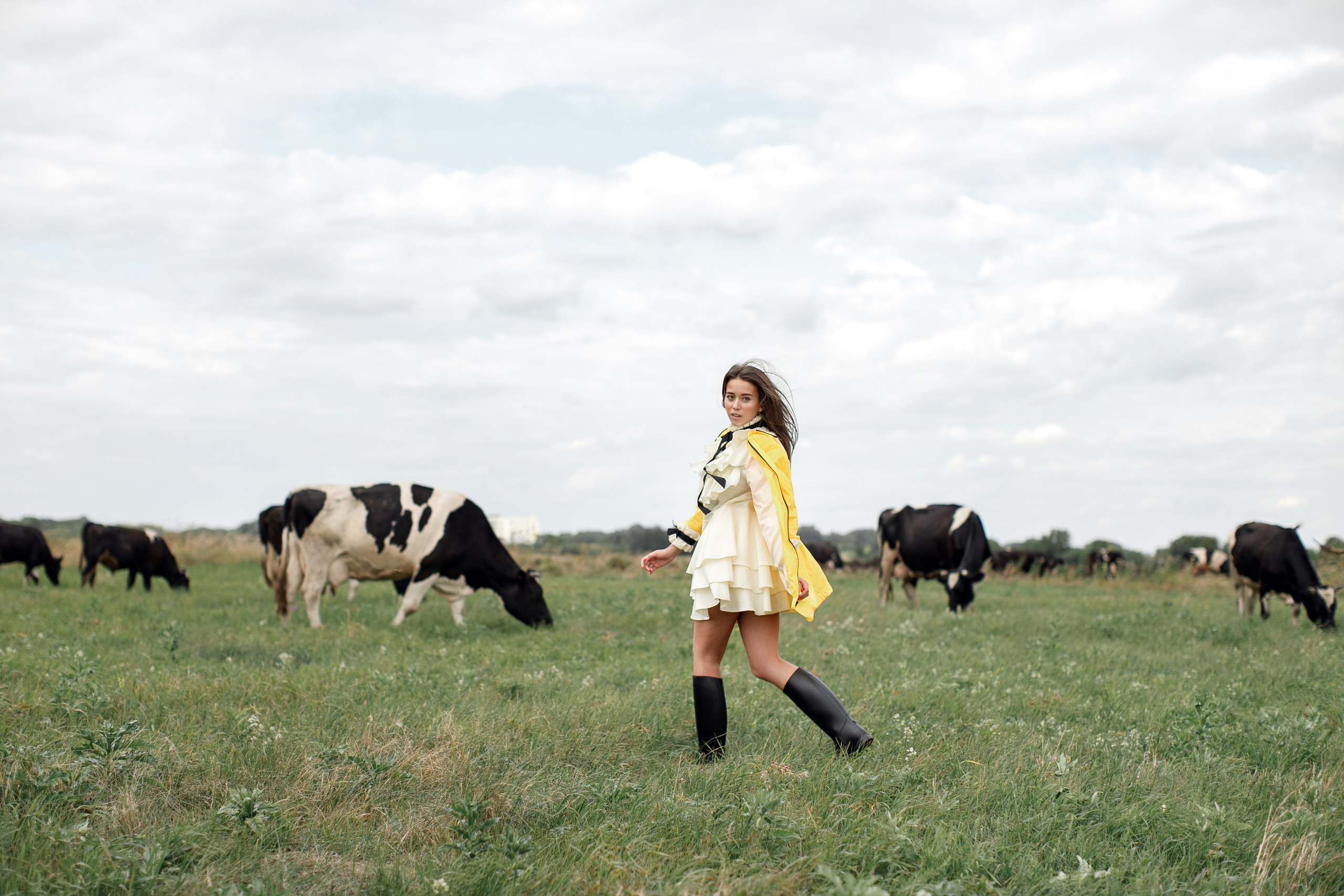 Фотосессия Полины у маяка. Свадебный фотограф Москва