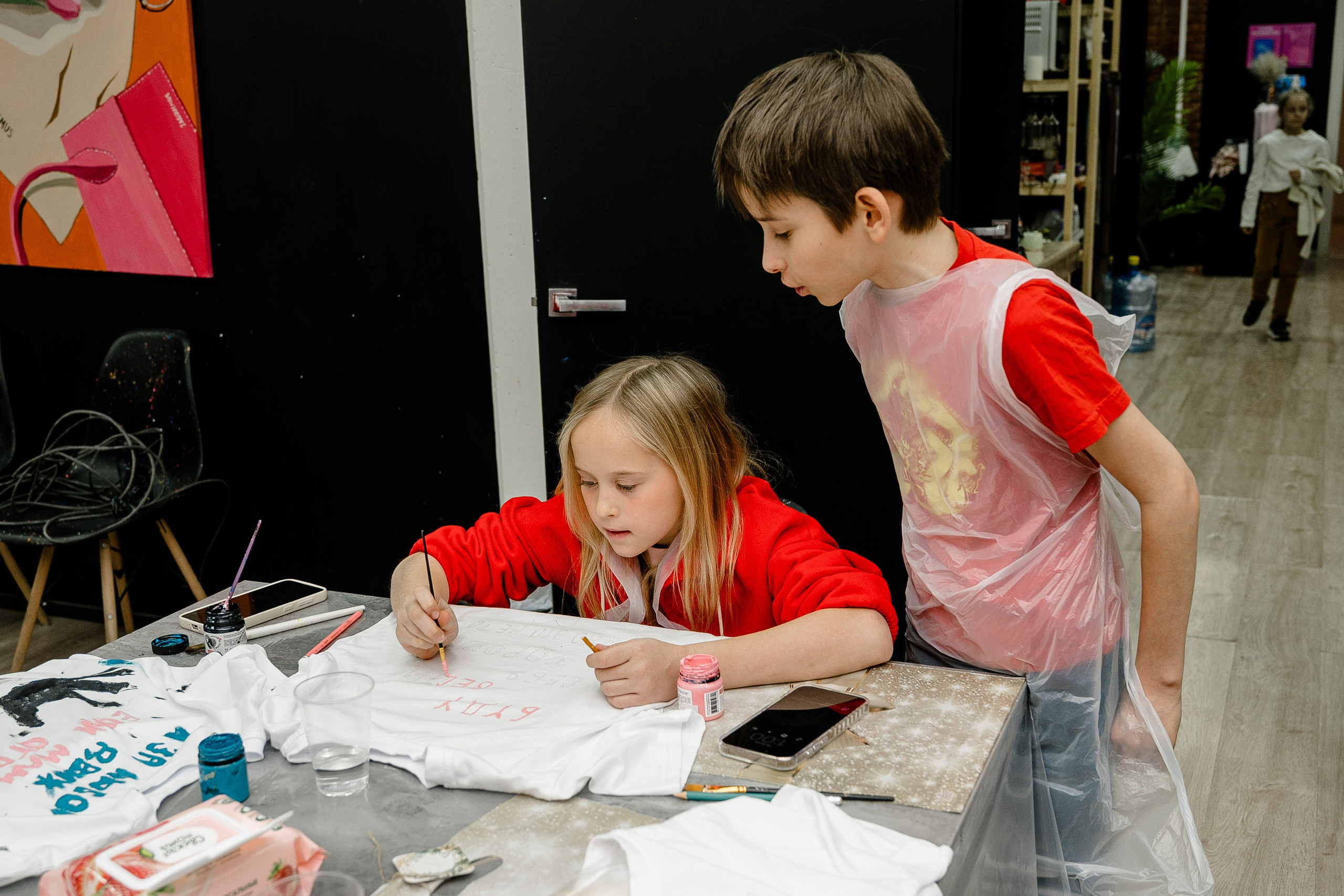 Детский День рождения. Мк роспись футболок. Alice_insomnia