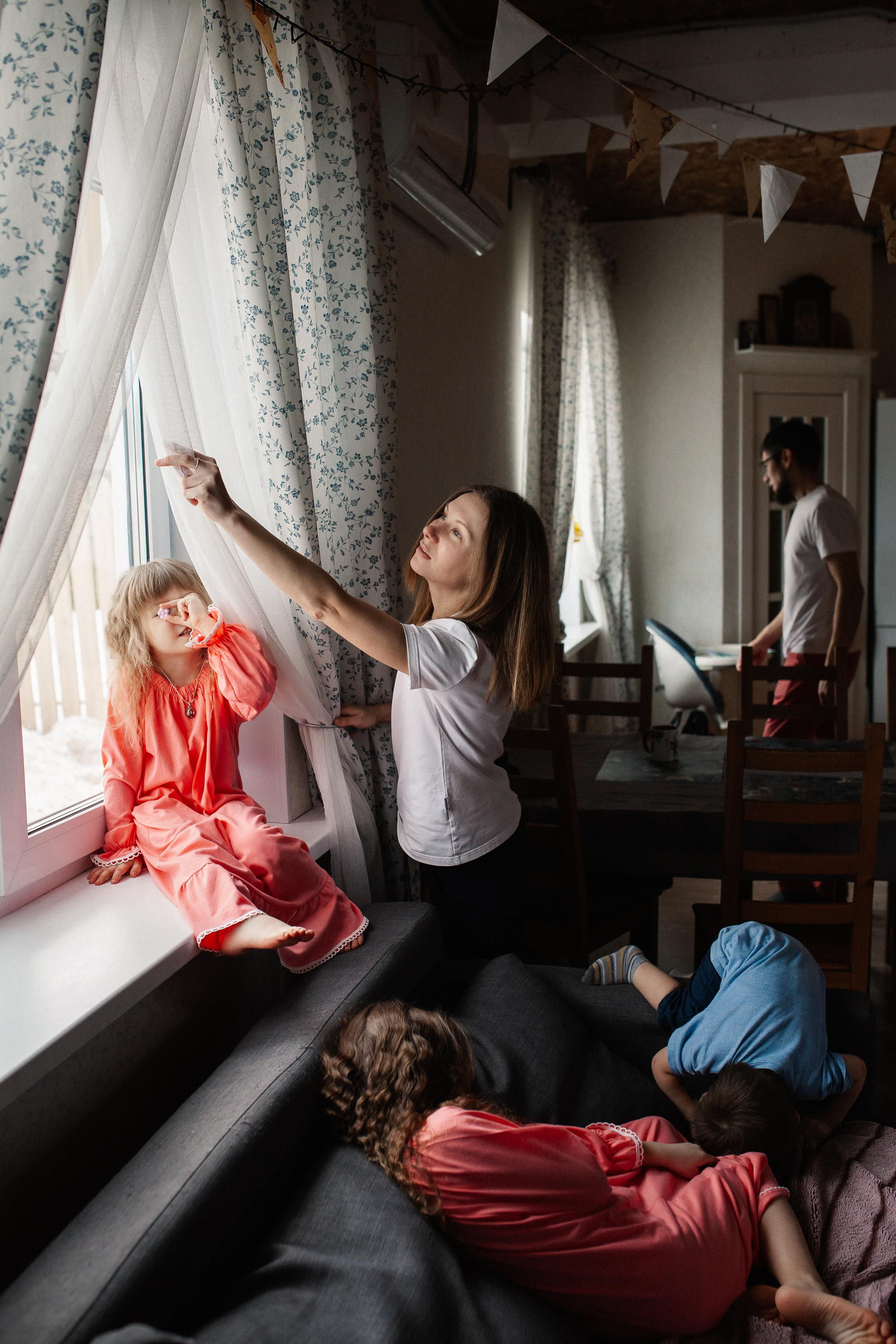 Никита, Оля, Сева, Дуня, Соня и Петя. Семейный фотограф Трусова Евгения в Екатеринбурге