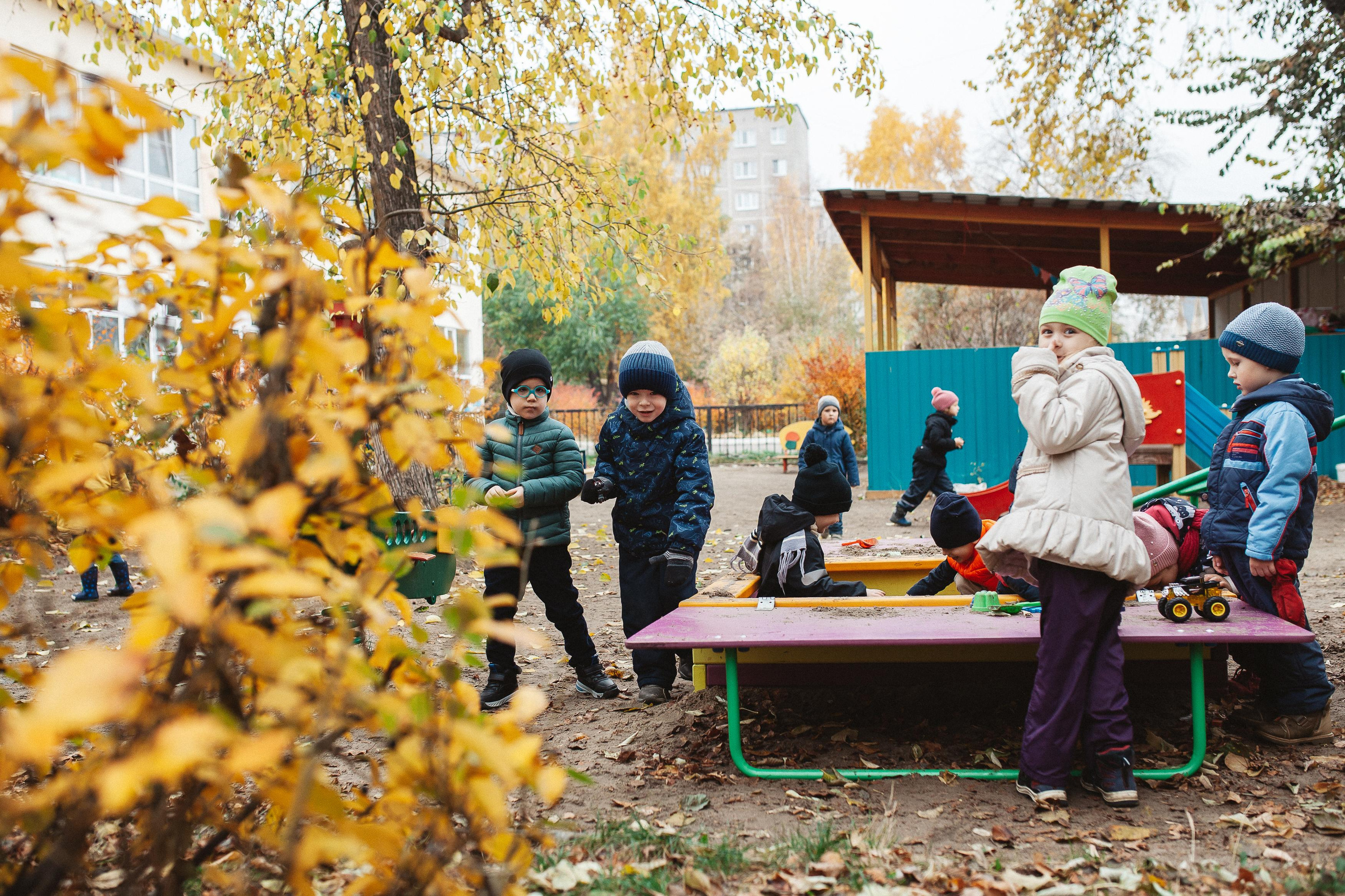 Детский сад, прогулка. Семейный фотограф Трусова Евгения в Екатеринбурге