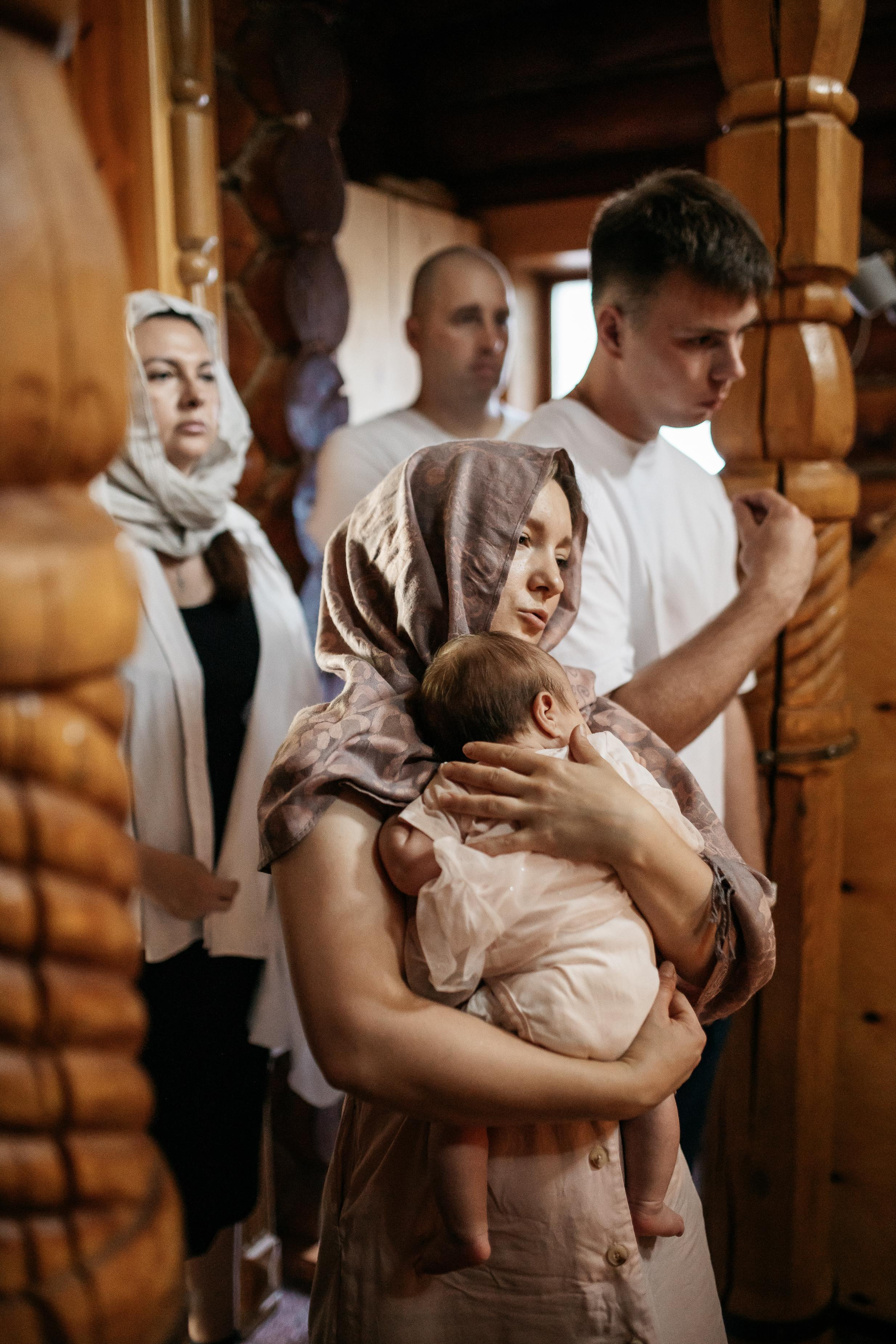 Крещение Машеньки. Семейный фотограф Трусова Евгения в Екатеринбурге