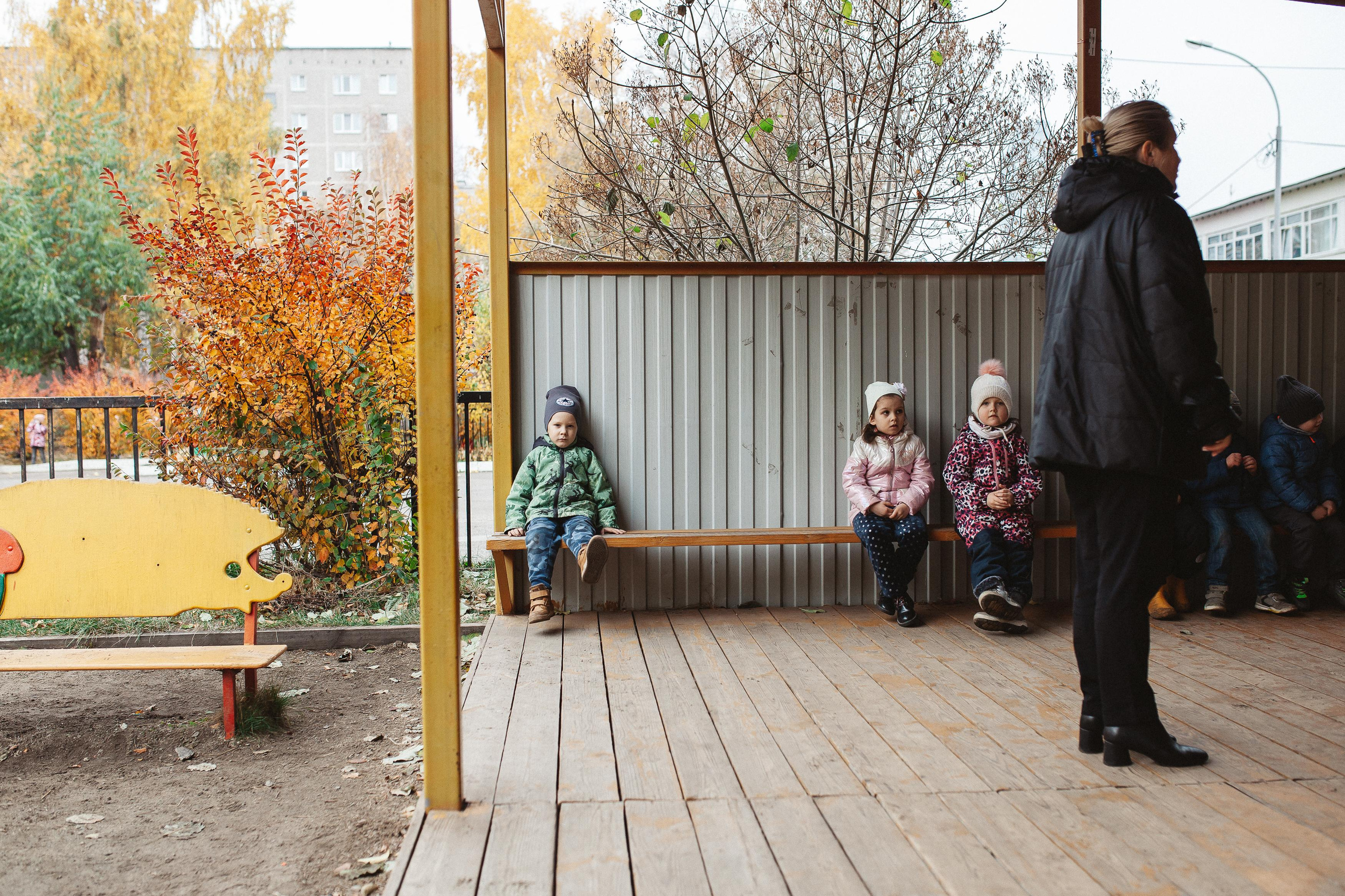 Детский сад, прогулка. Семейный фотограф Трусова Евгения в Екатеринбурге