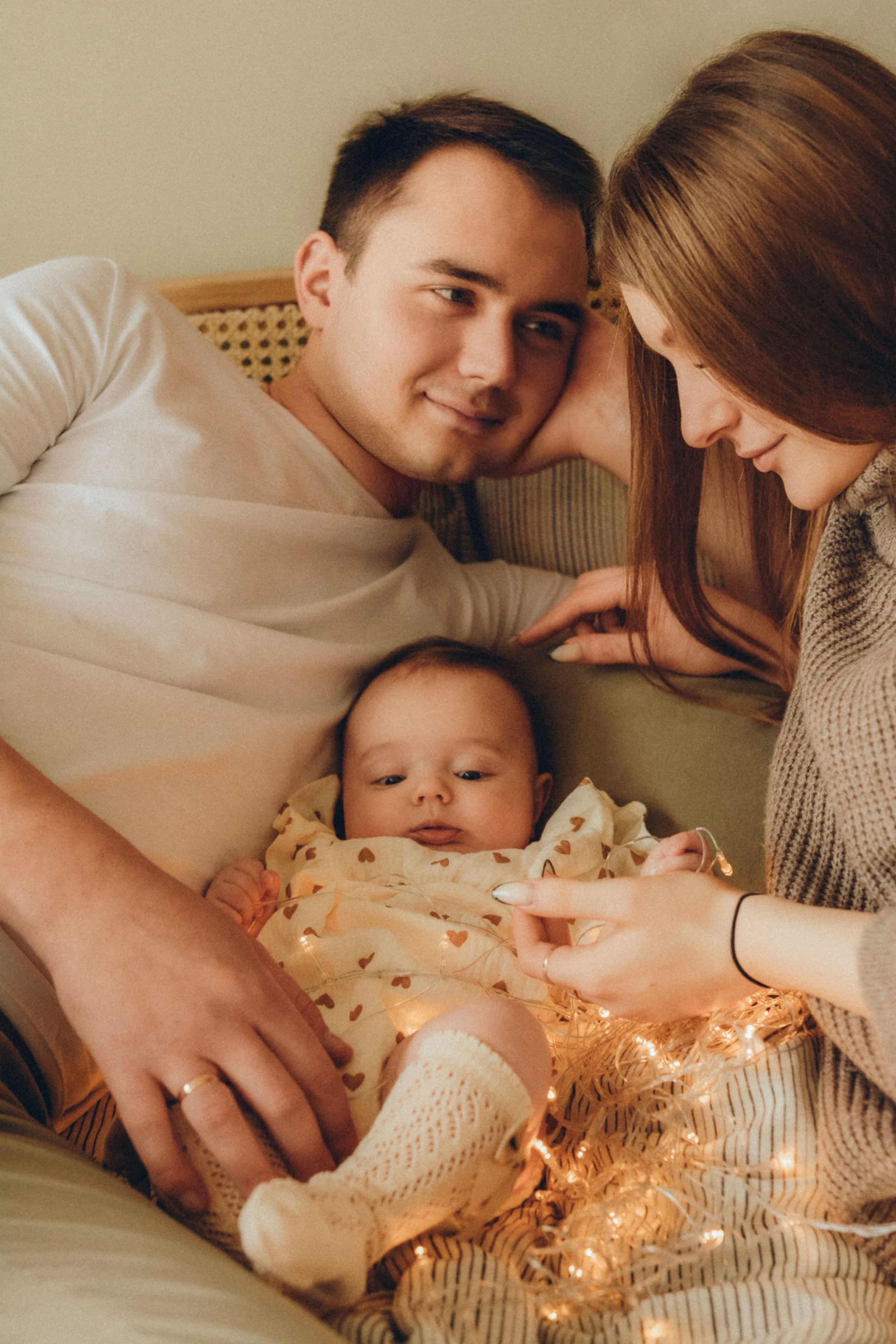 Влад, Лиза и дочь Кира. Фотограф в Москве Ангелина Ким