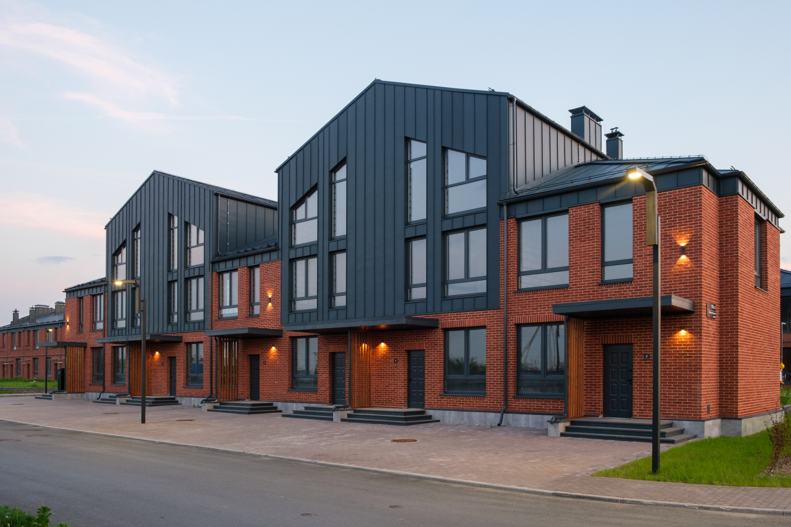 Архитектурная фотосъёмка коттеджного посёлка