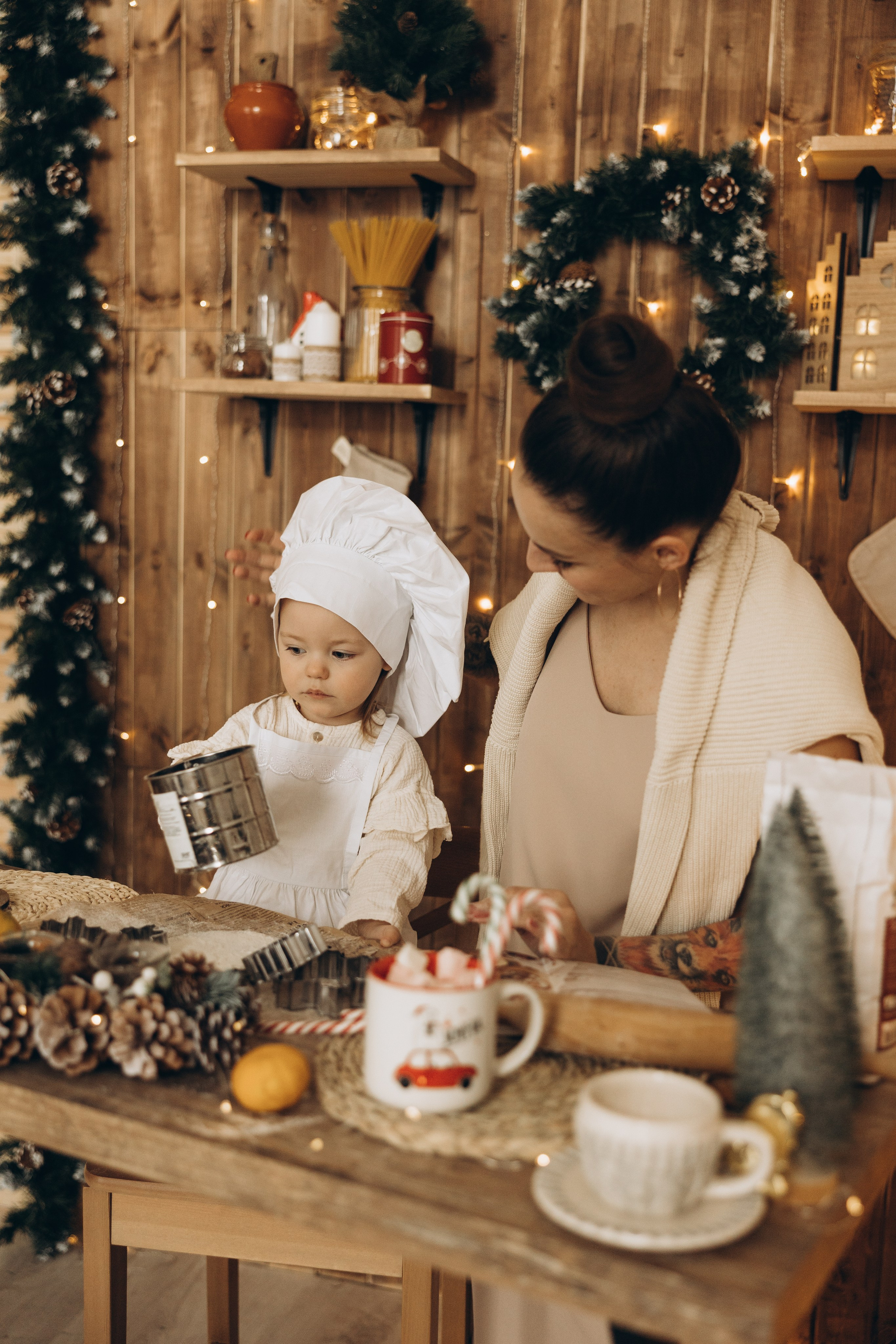 Ольга и Мирослава НГ. Семейный фотограф в Москве Виктория Ястребинская