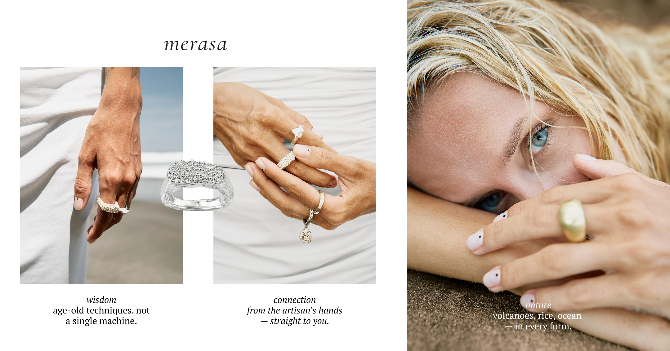 Merasa jewelry. Female portrait photographer Bali