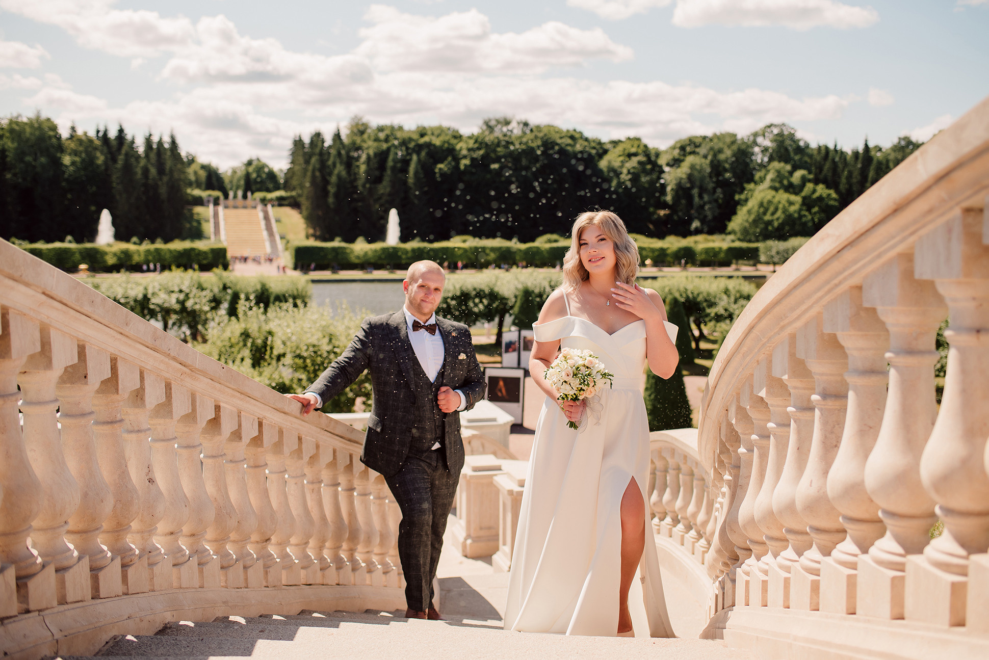Юлия и Дмитрий. Летний Петергоф. Семейный и Свадебный фотограф. Санкт-Петербург. Пушкин
