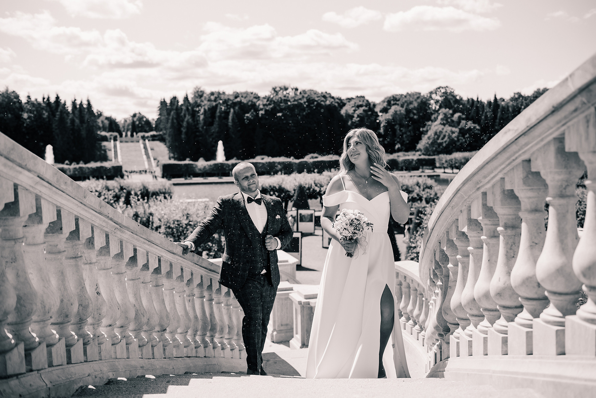 Юлия и Дмитрий. Летний Петергоф. Семейный и Свадебный фотограф. Санкт-Петербург. Пушкин