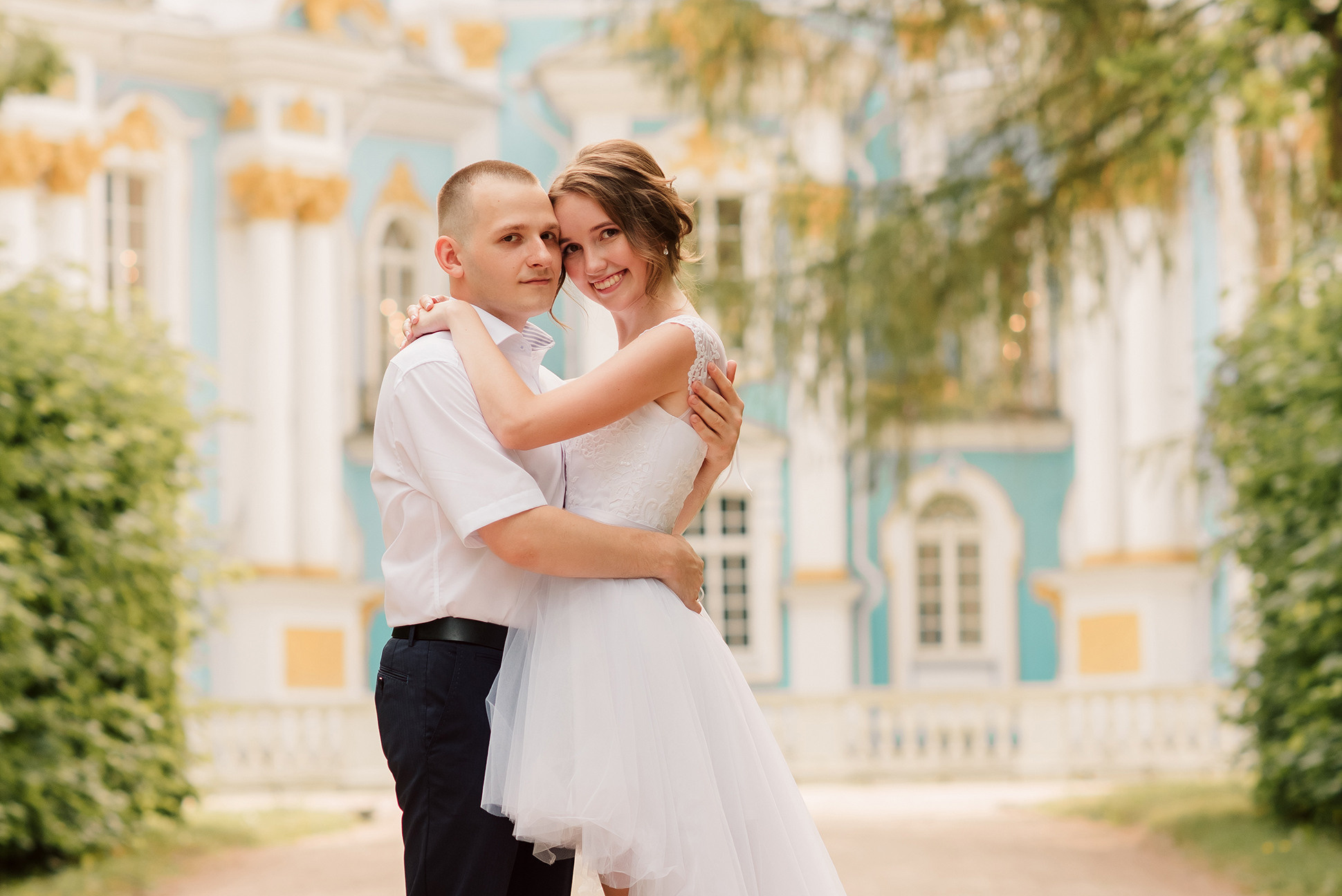 Свадебная фотосессия в Пушкине. Семейный и Свадебный фотограф. Санкт-Петербург. Пушкин