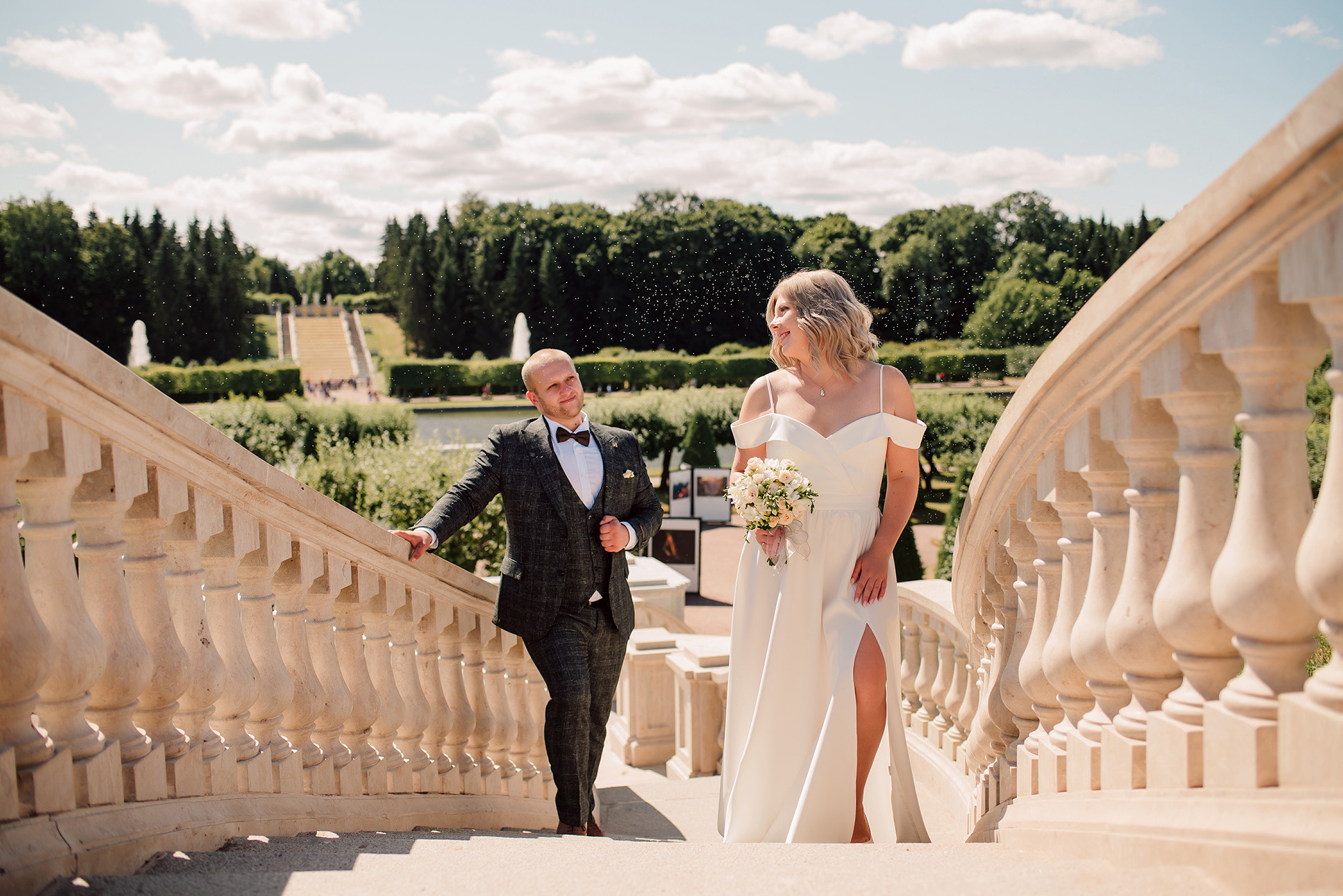 Юлия и Дмитрий. Летний Петергоф. Семейный и Свадебный фотограф. Санкт-Петербург. Пушкин