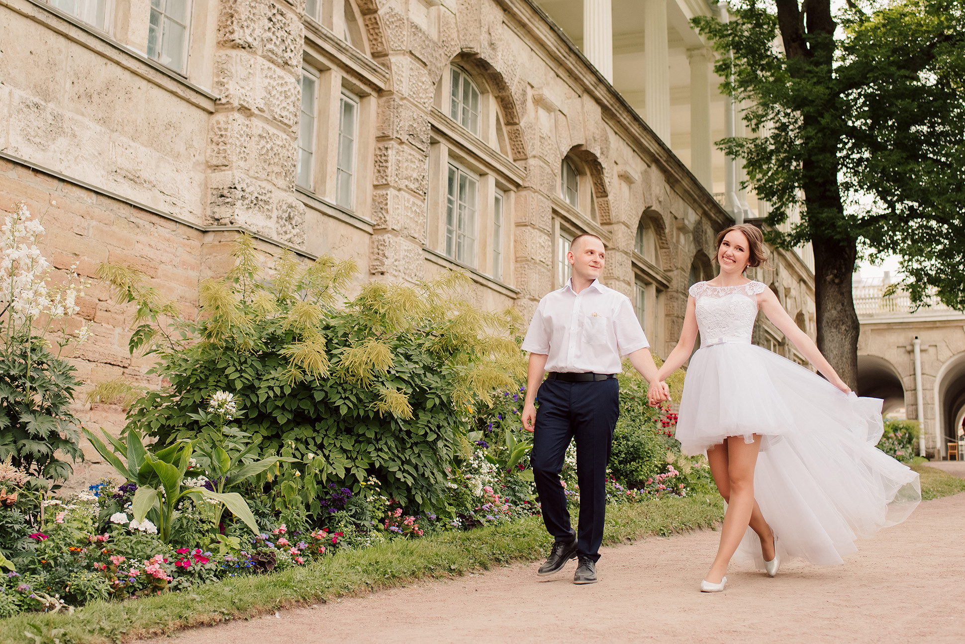 Свадебная фотосессия в Пушкине. Семейный и Свадебный фотограф. Санкт-Петербург. Пушкин