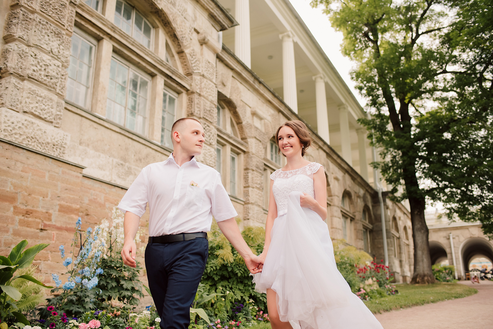 Свадебная фотосессия в Пушкине. Семейный и Свадебный фотограф. Санкт-Петербург. Пушкин