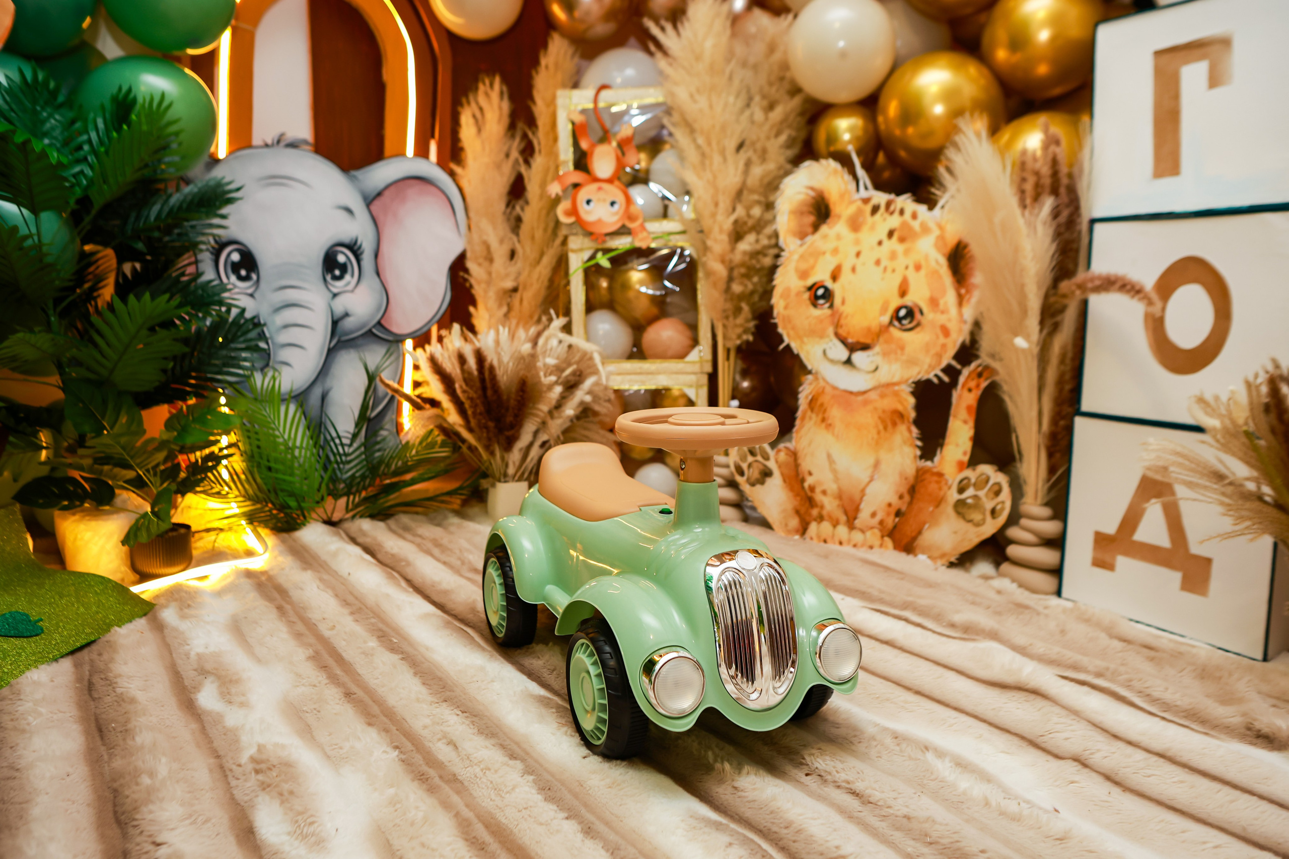 Фотозона Сафари. Детская фотостудия «Чудо малыш»