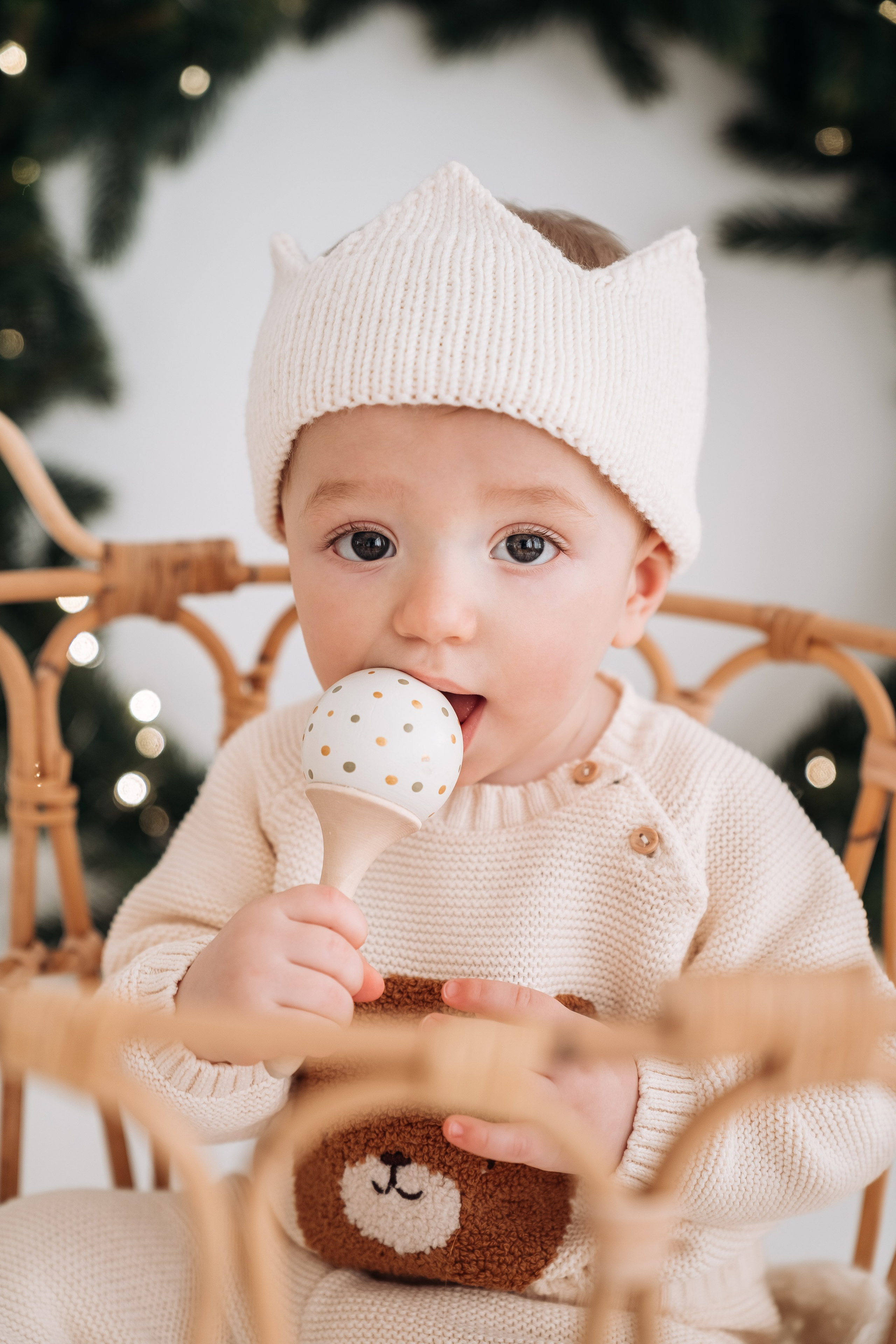 Новогодняя детская фотосессия для Феди. Семейный фотограф СПб Анастасия Василь. Фотосессия на годик