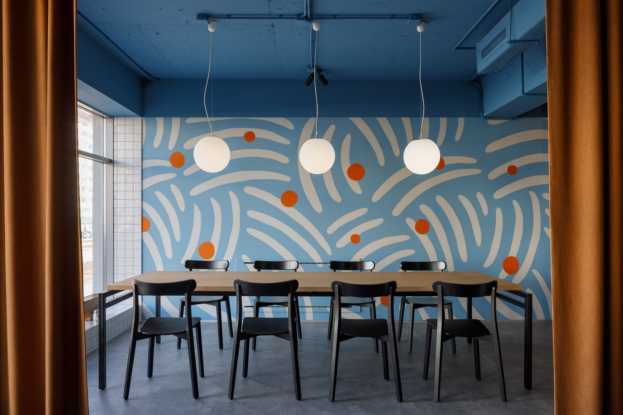 YULA Cafe in Saratov Russia designed by QUADRUM STUDIO