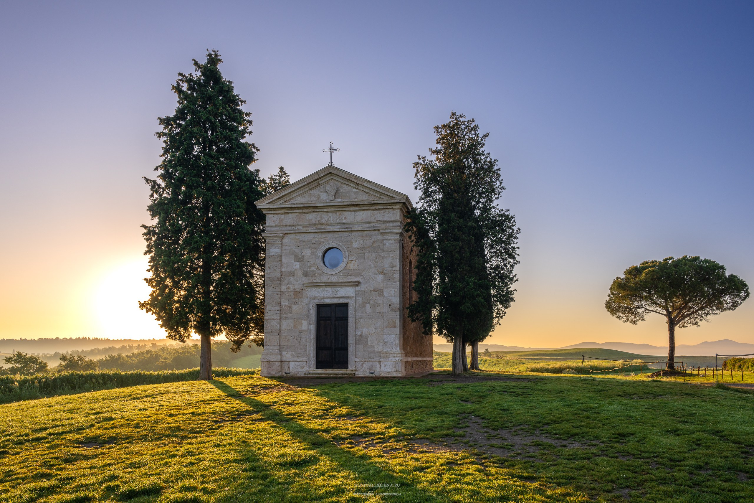 Волшебное утро в Тоскане. Авторские стильные фотокартины