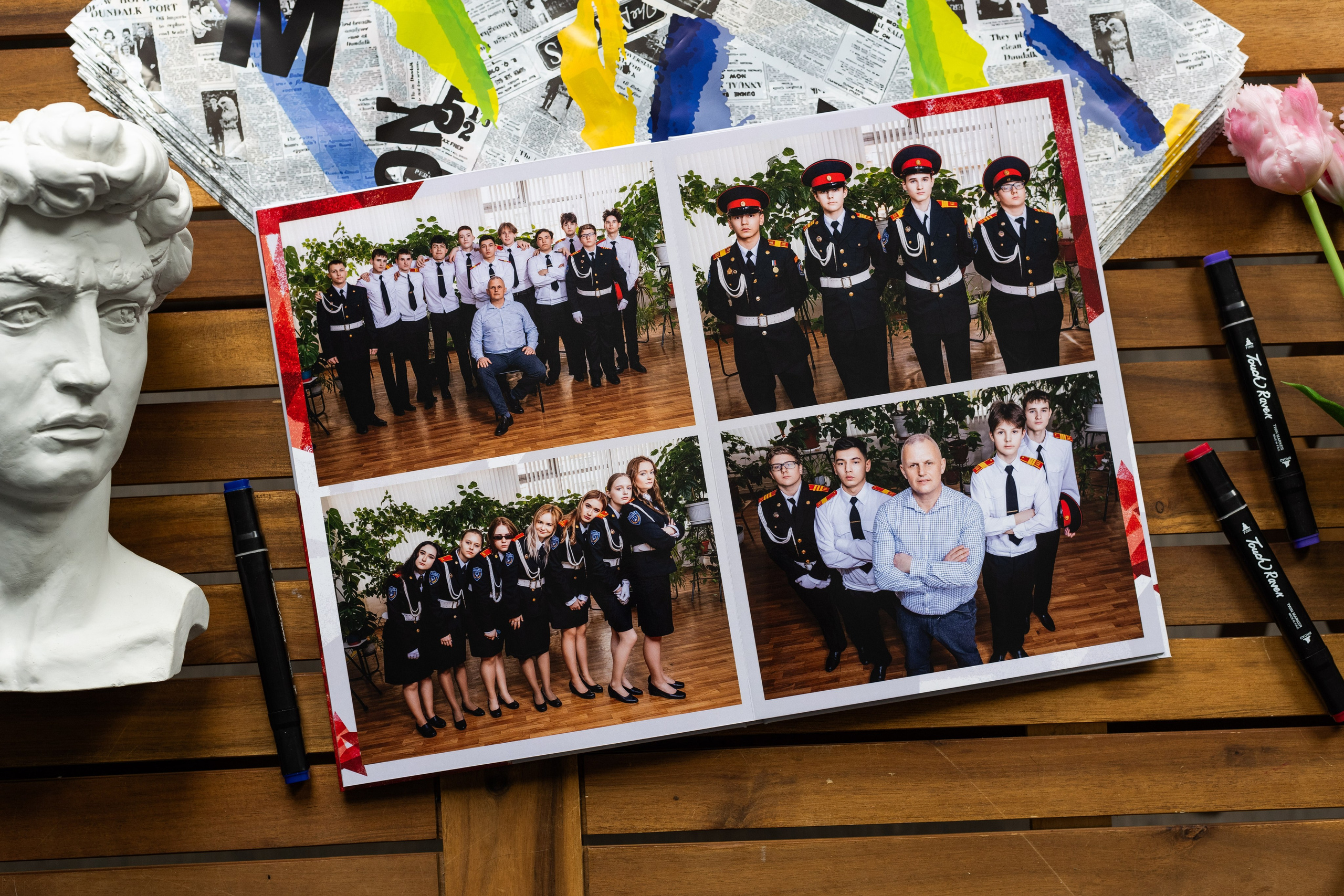 Дизайн кадетам. Выпускные альбомы в Подольске Москве и МО