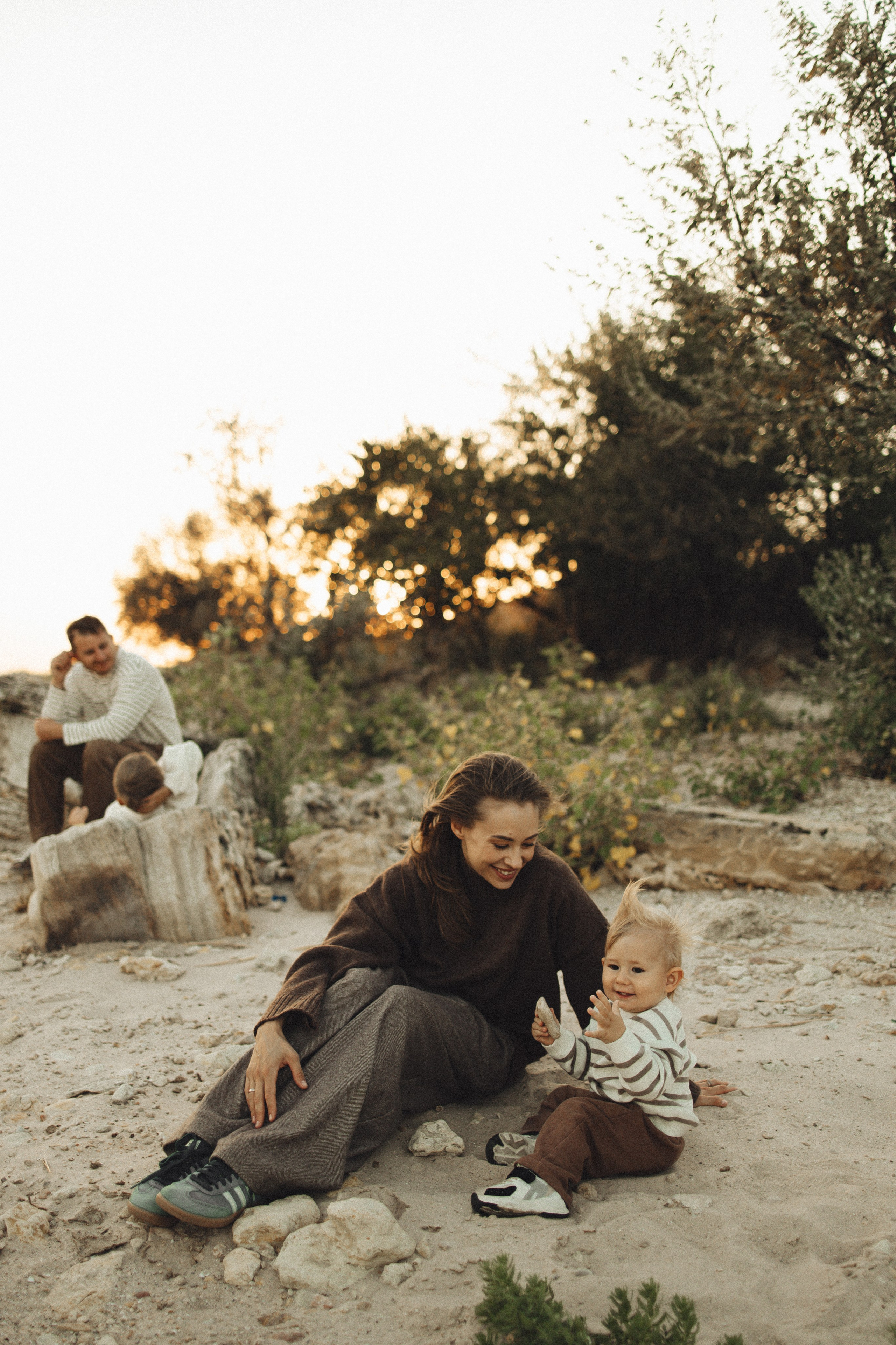 Семейная история, закат в Мержаново. Семейный и детский фотограф, таганрог, ростов-на-дону